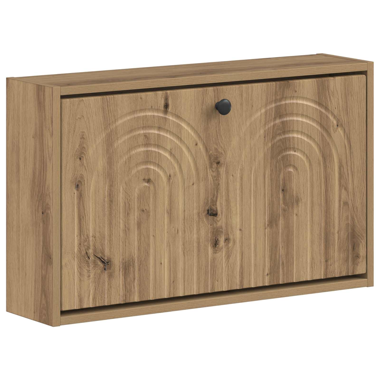 vidaXL Wandgemonteerde Schoenkast ALKMAAR 71 x 17 x 43 cm Bewerkt hout