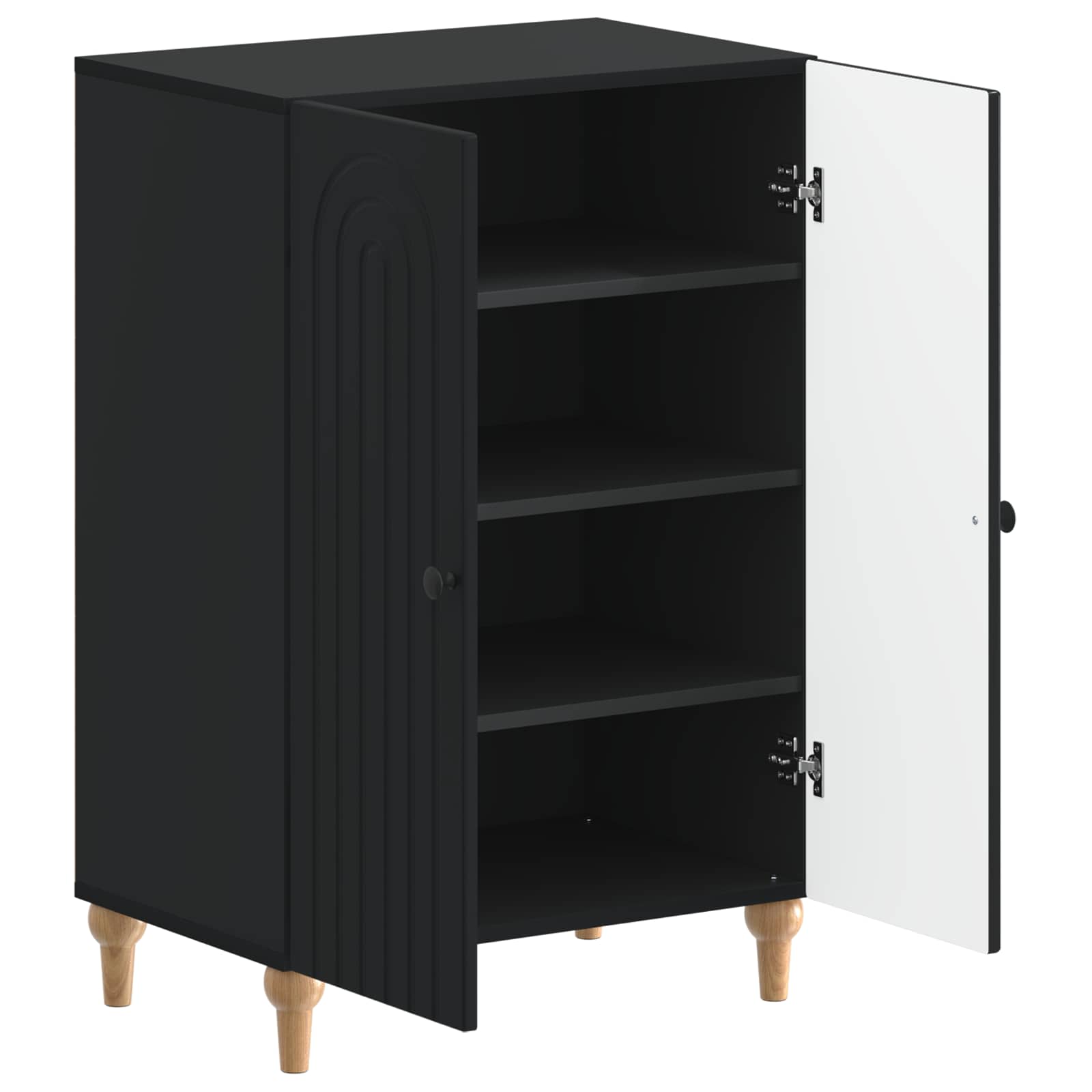 vidaXL Schoenenkast ALKMAAR 59,5 x 39,5 x 90 cm Bewerkt hout Wit