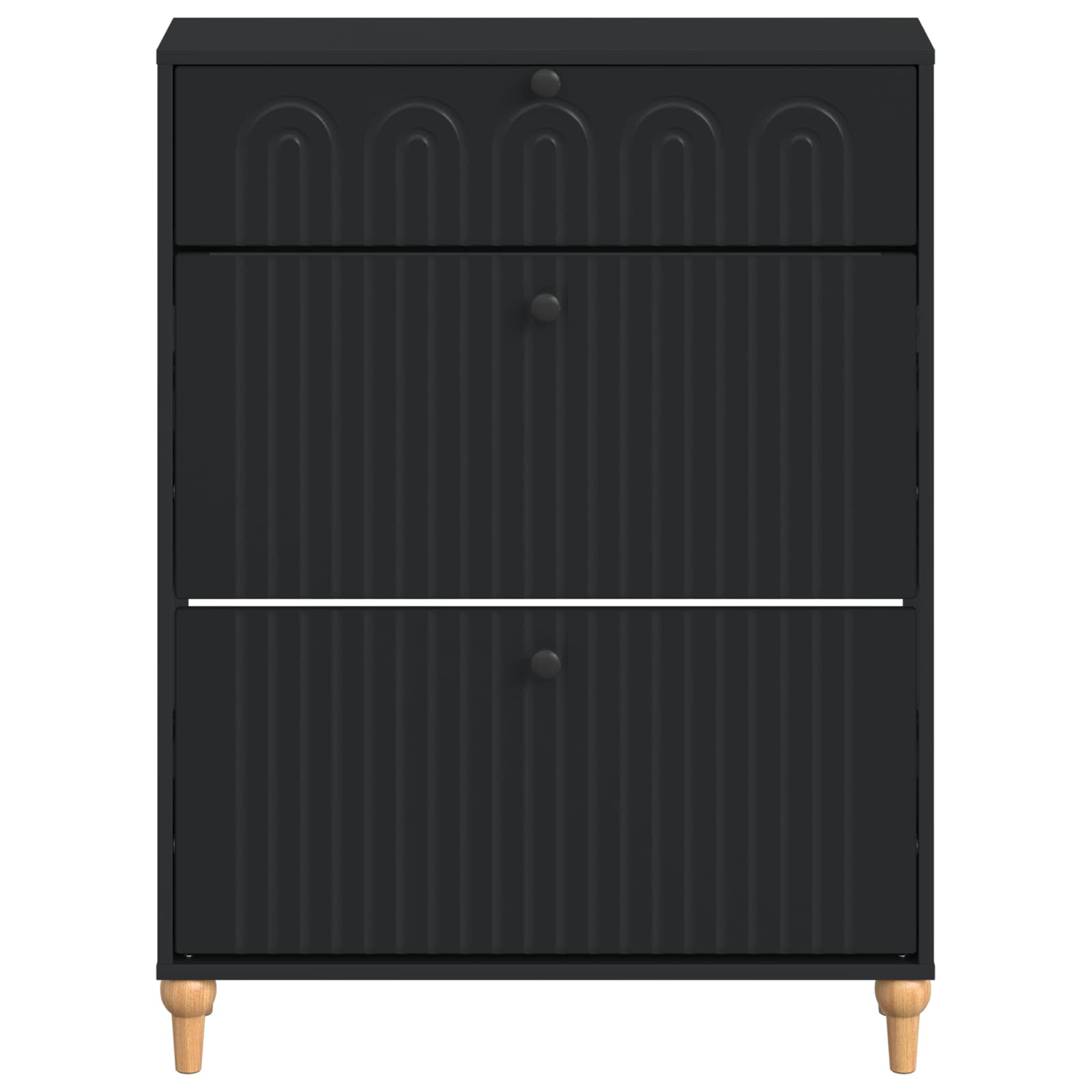 vidaXL Schoenenkast ALKMAAR 78 x 24 x 103 cm Bewerkt hout Wit
