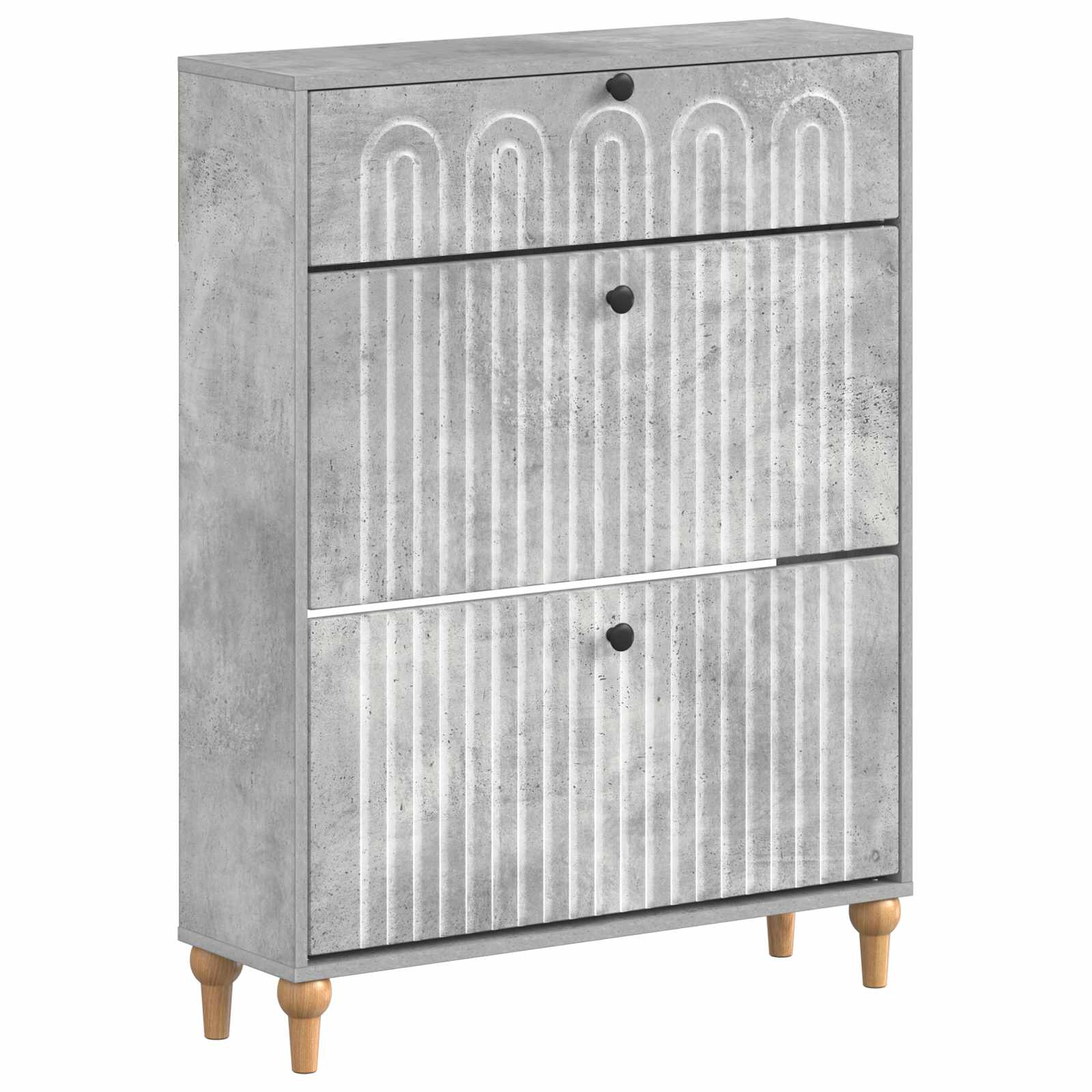 vidaXL Schoenenkast ALKMAAR 78 x 24 x 103 cm Bewerkt hout Wit