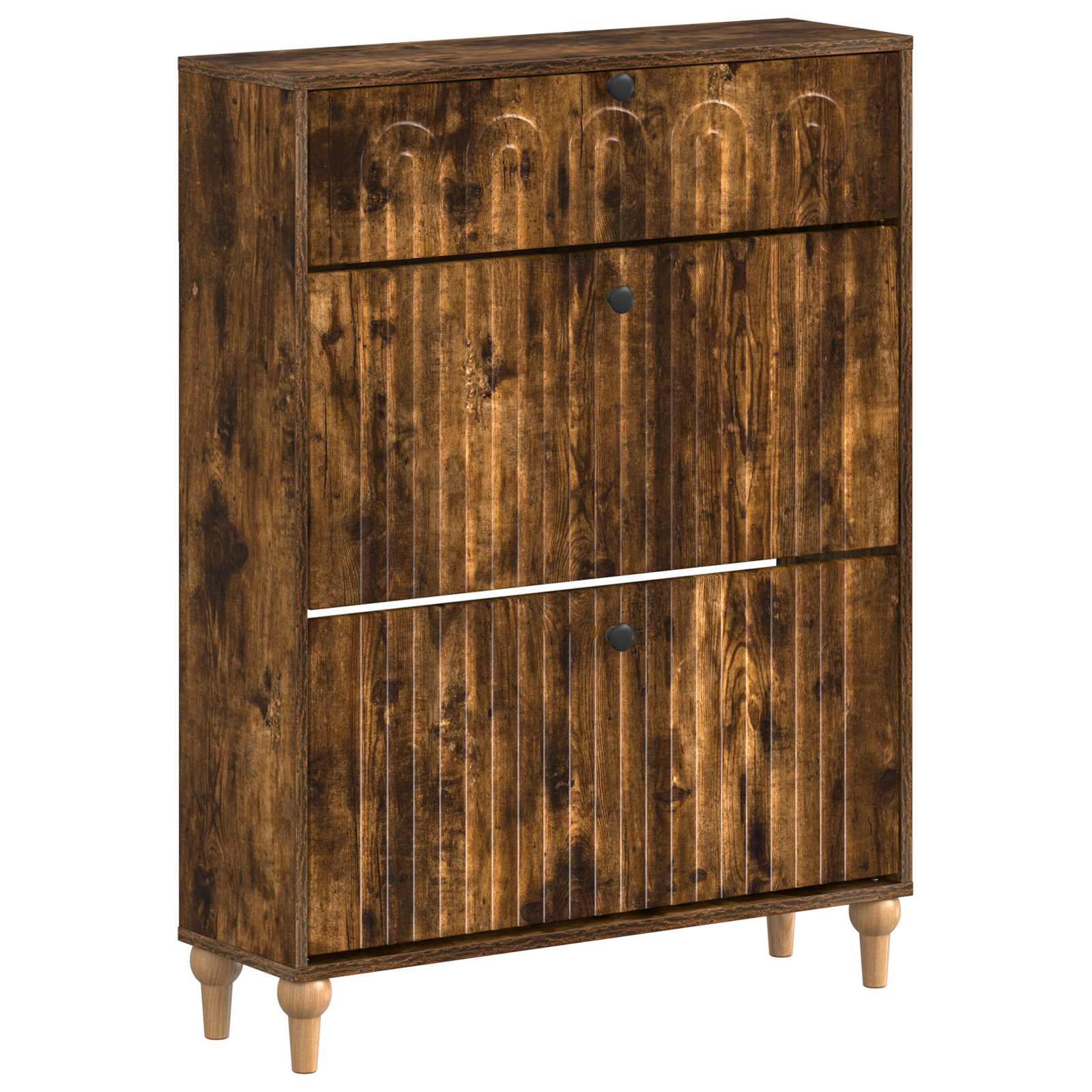 vidaXL Schoenenkast ALKMAAR 78 x 24 x 103 cm Bewerkt hout Wit