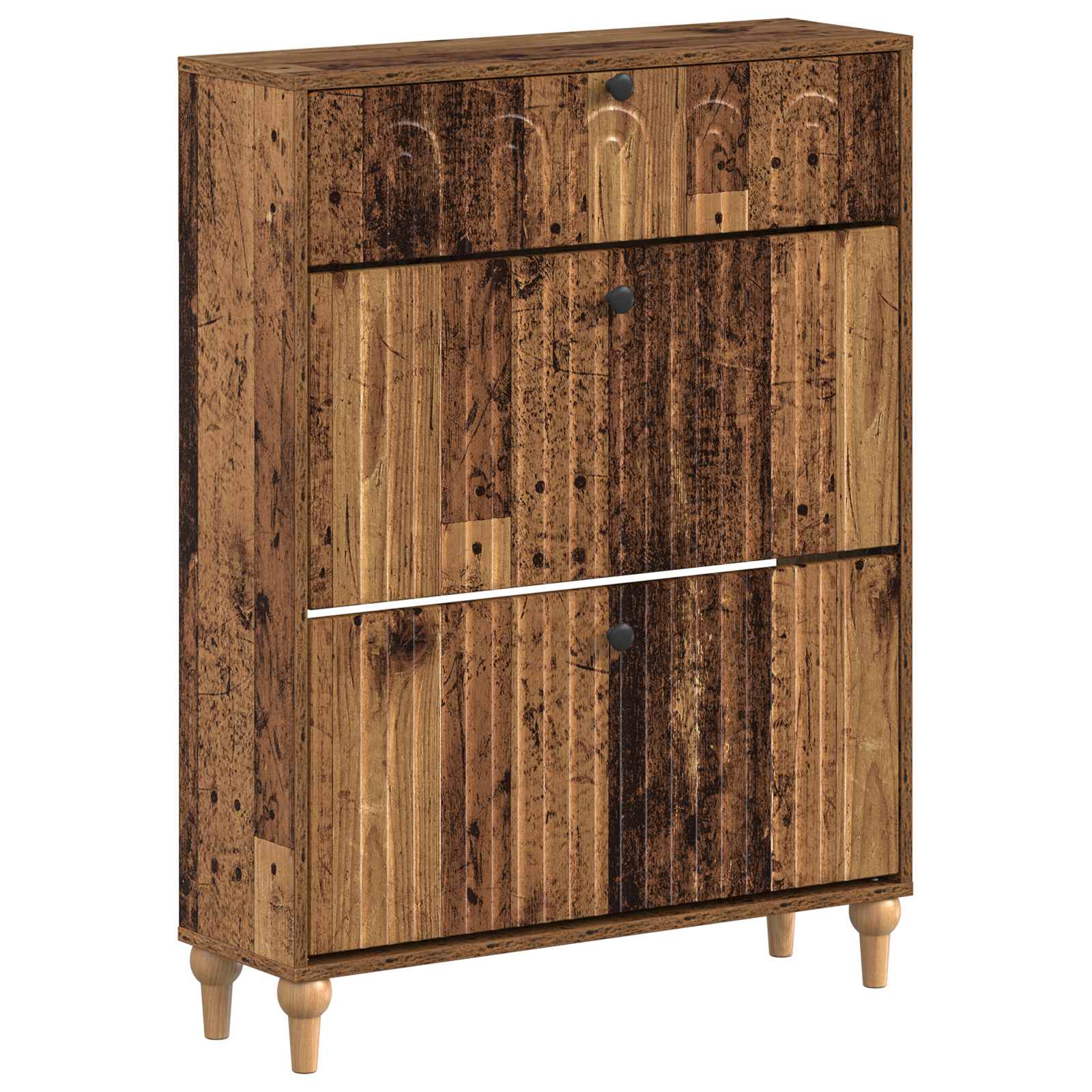 vidaXL Schoenenkast ALKMAAR 78 x 24 x 103 cm Bewerkt hout Wit