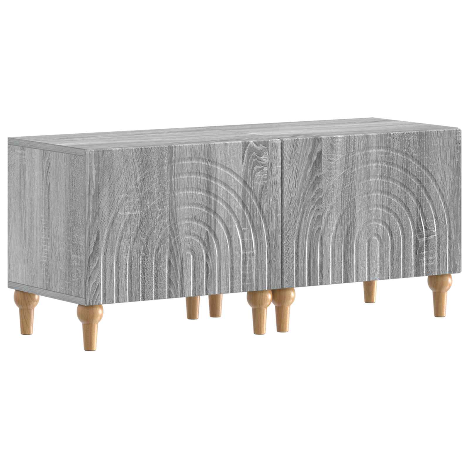 vidaXL Tv-meubel Wit Bewerkt hout