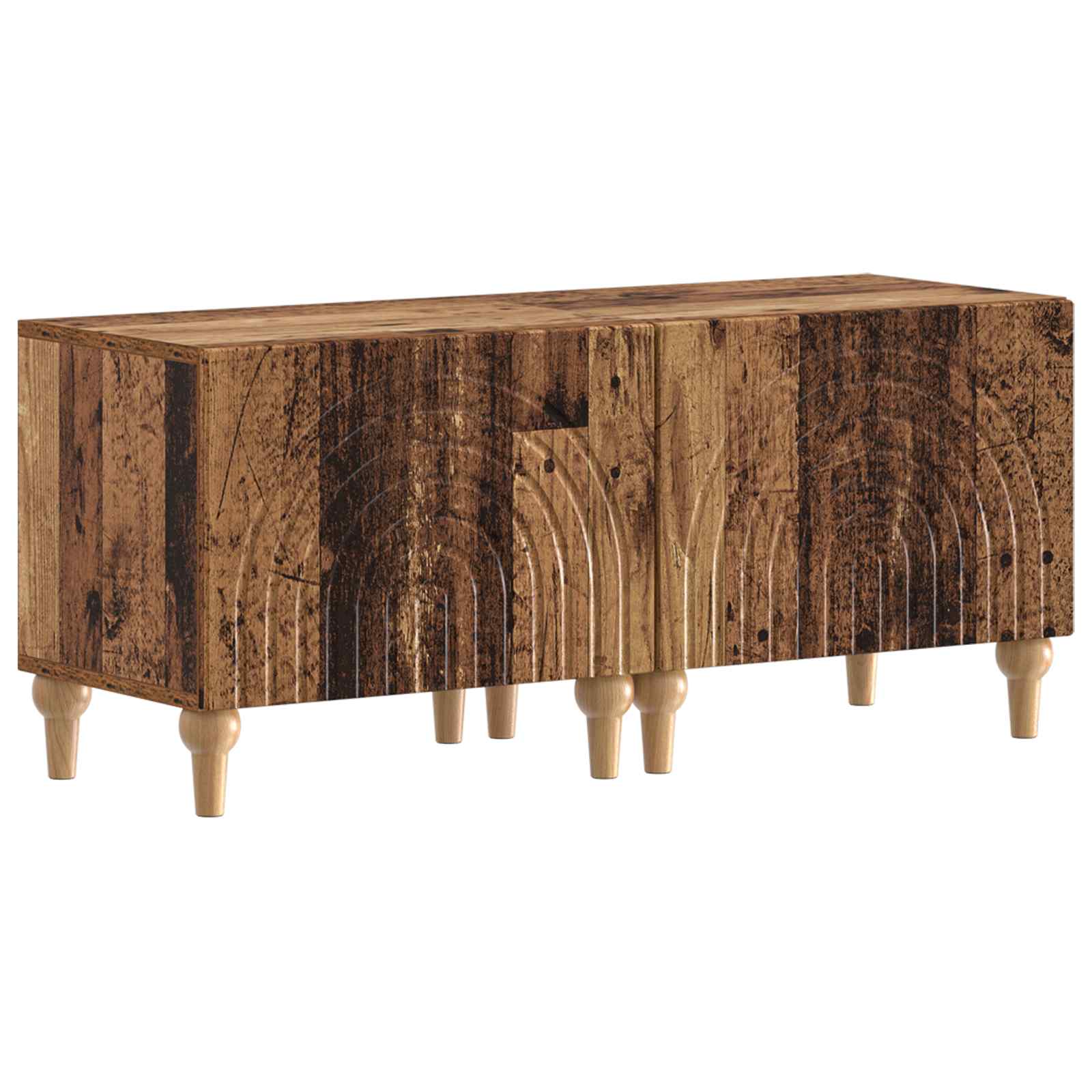 vidaXL Tv-meubel Wit Bewerkt hout