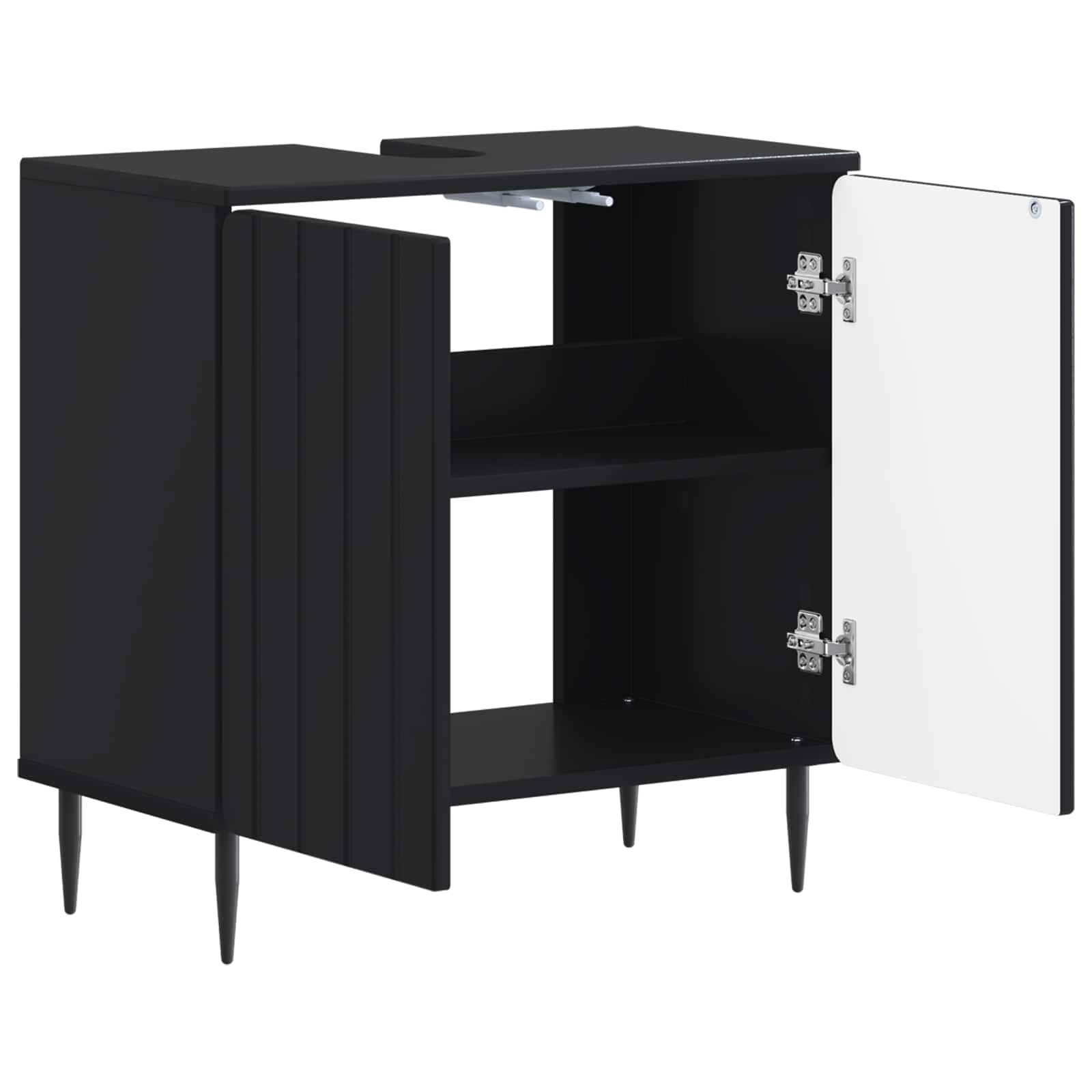 vidaXL Badkamer wastafelkast ZWOLLE Wit 59,5 x 31,5 x 59 cm