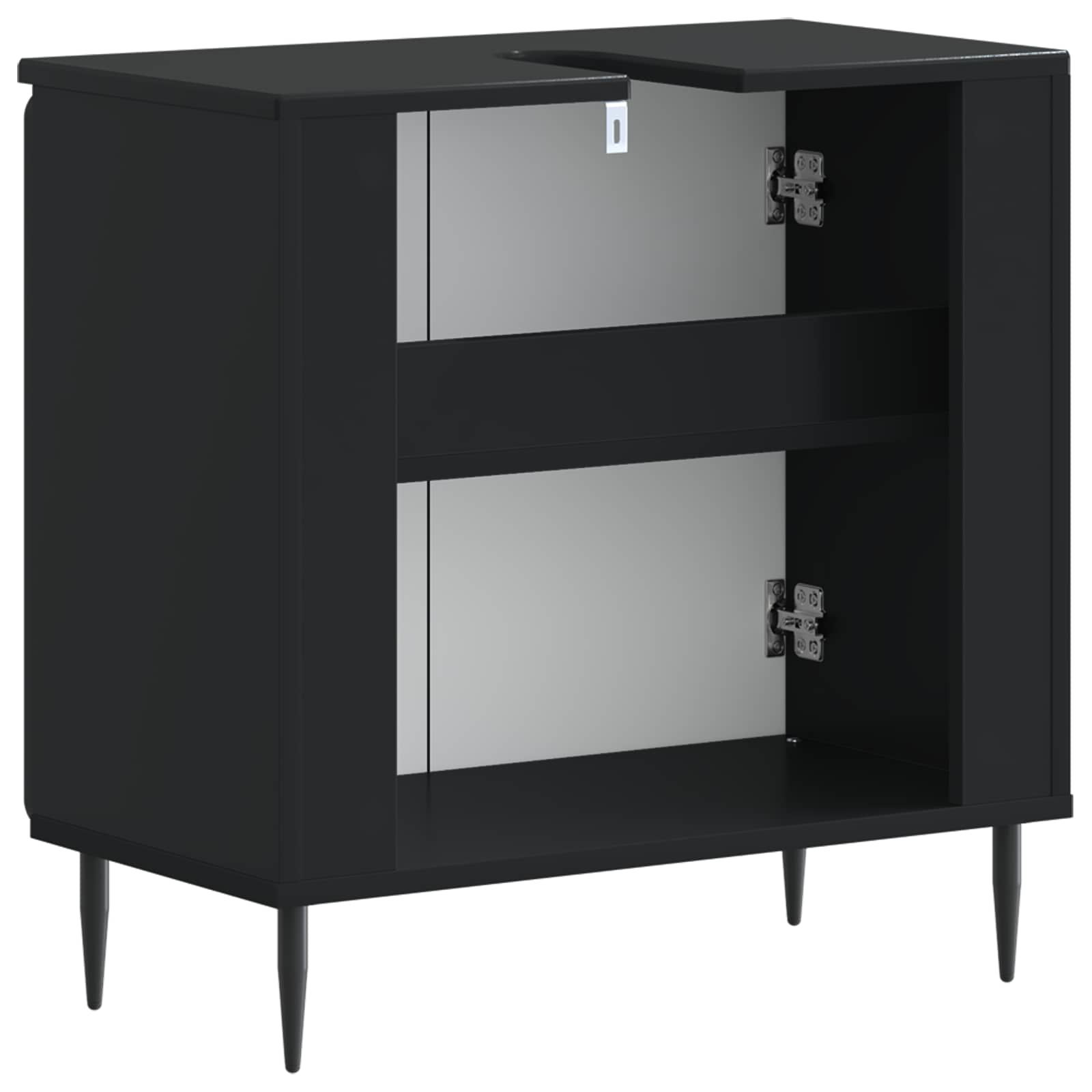 vidaXL Badkamer wastafelkast ZWOLLE Wit 59,5 x 31,5 x 59 cm