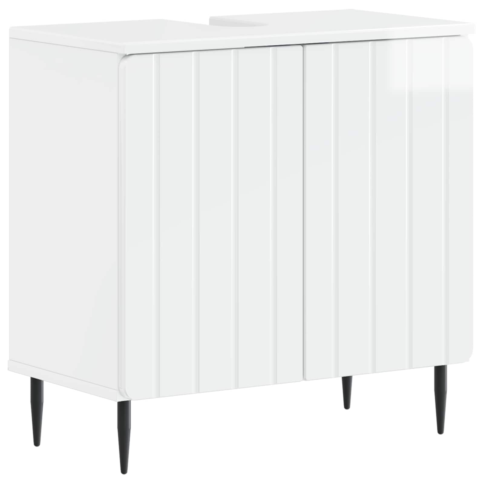 vidaXL Badkamer wastafelkast ZWOLLE Wit 59,5 x 31,5 x 59 cm