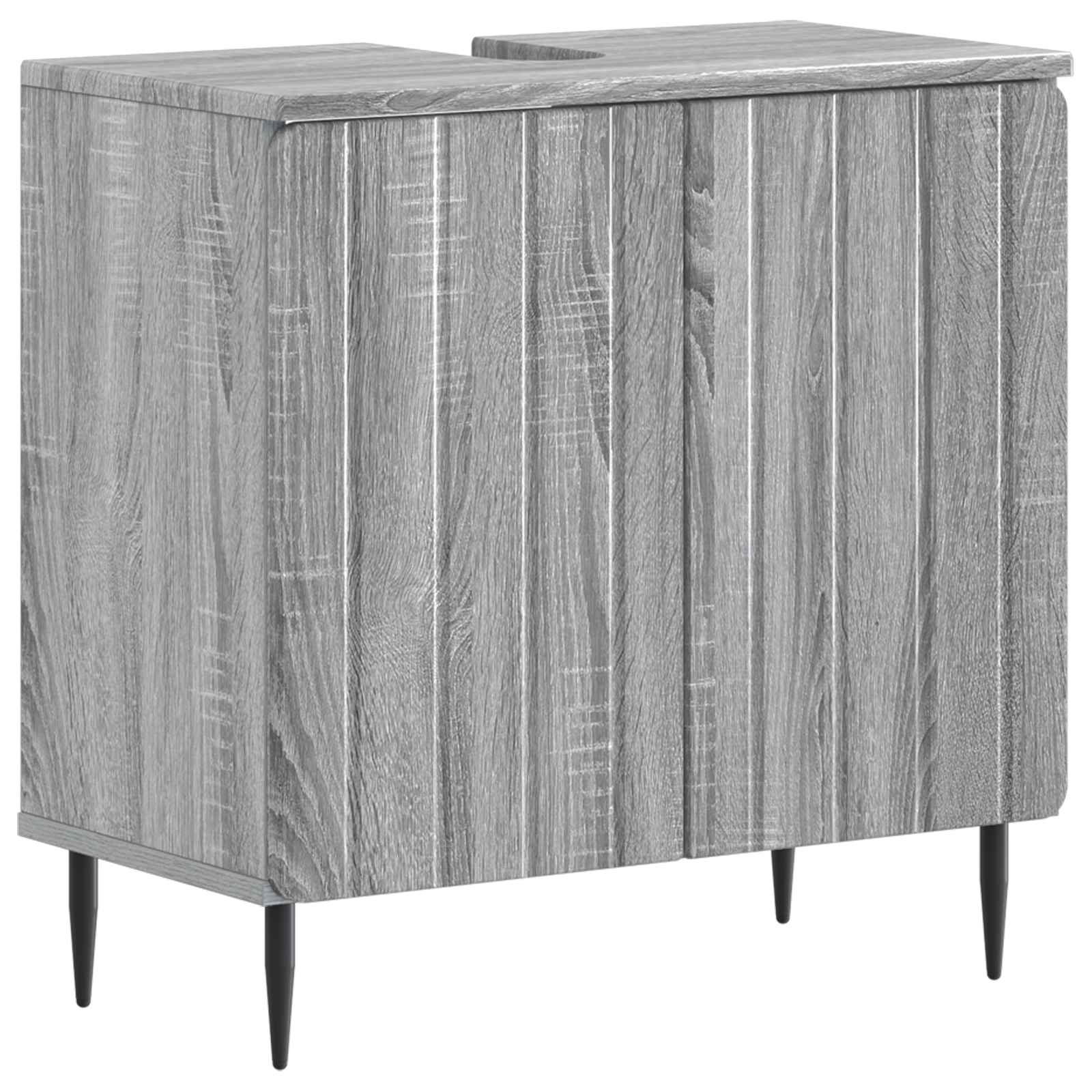 vidaXL Badkamer wastafelkast ZWOLLE Wit 59,5 x 31,5 x 59 cm