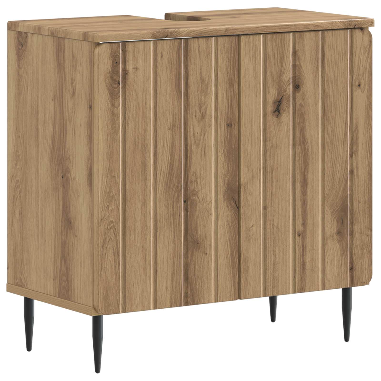 vidaXL Badkamer wastafelkast ZWOLLE Wit 59,5 x 31,5 x 59 cm