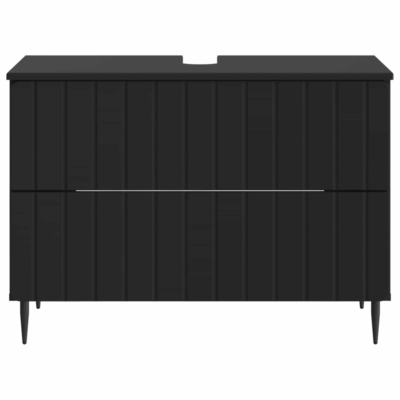 vidaXL Badkamer wastafelkast ZWOLLE Wit 82 x 41 x 58,5 cm Bewerkt hout