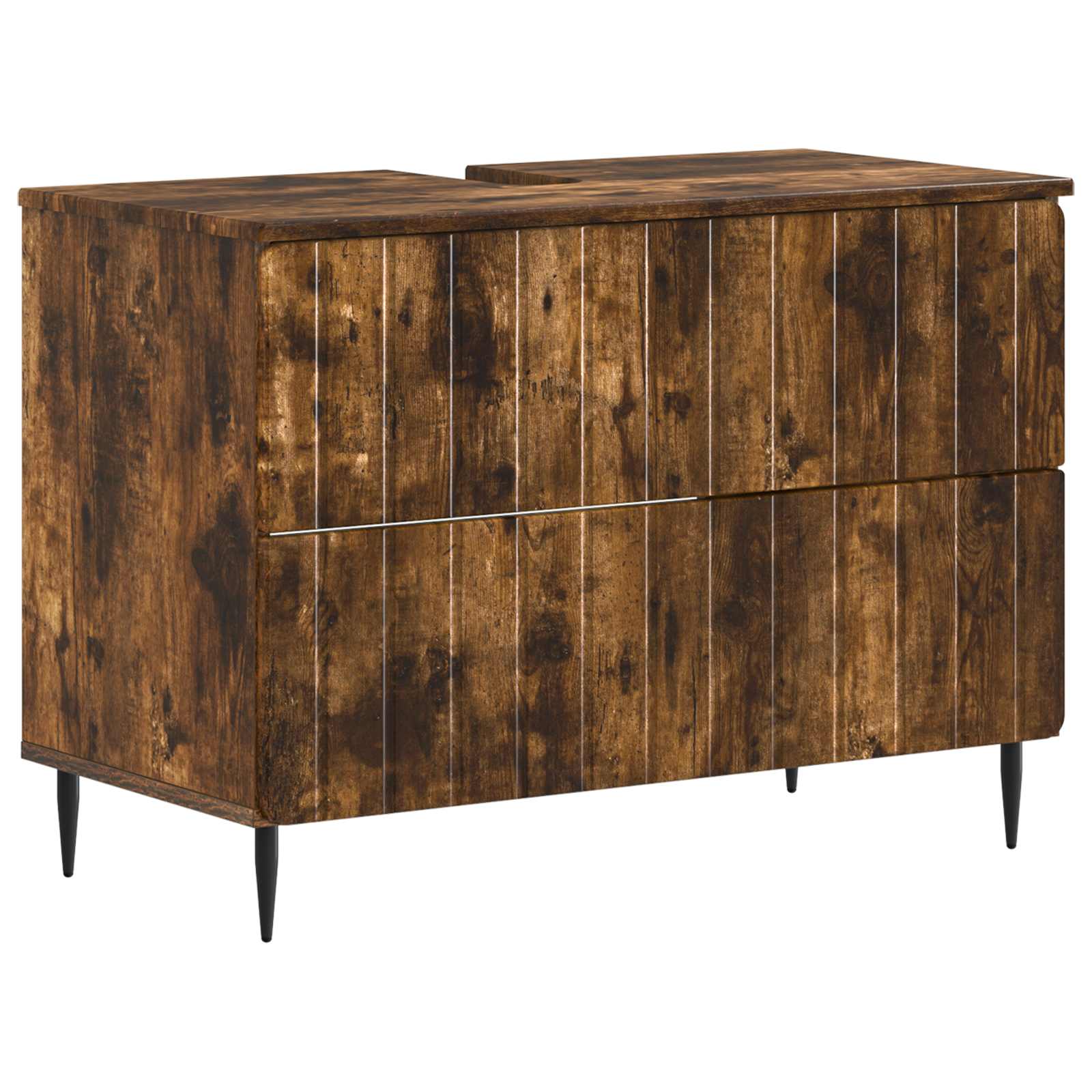 vidaXL Badkamer wastafelkast ZWOLLE Wit 82 x 41 x 58,5 cm Bewerkt hout