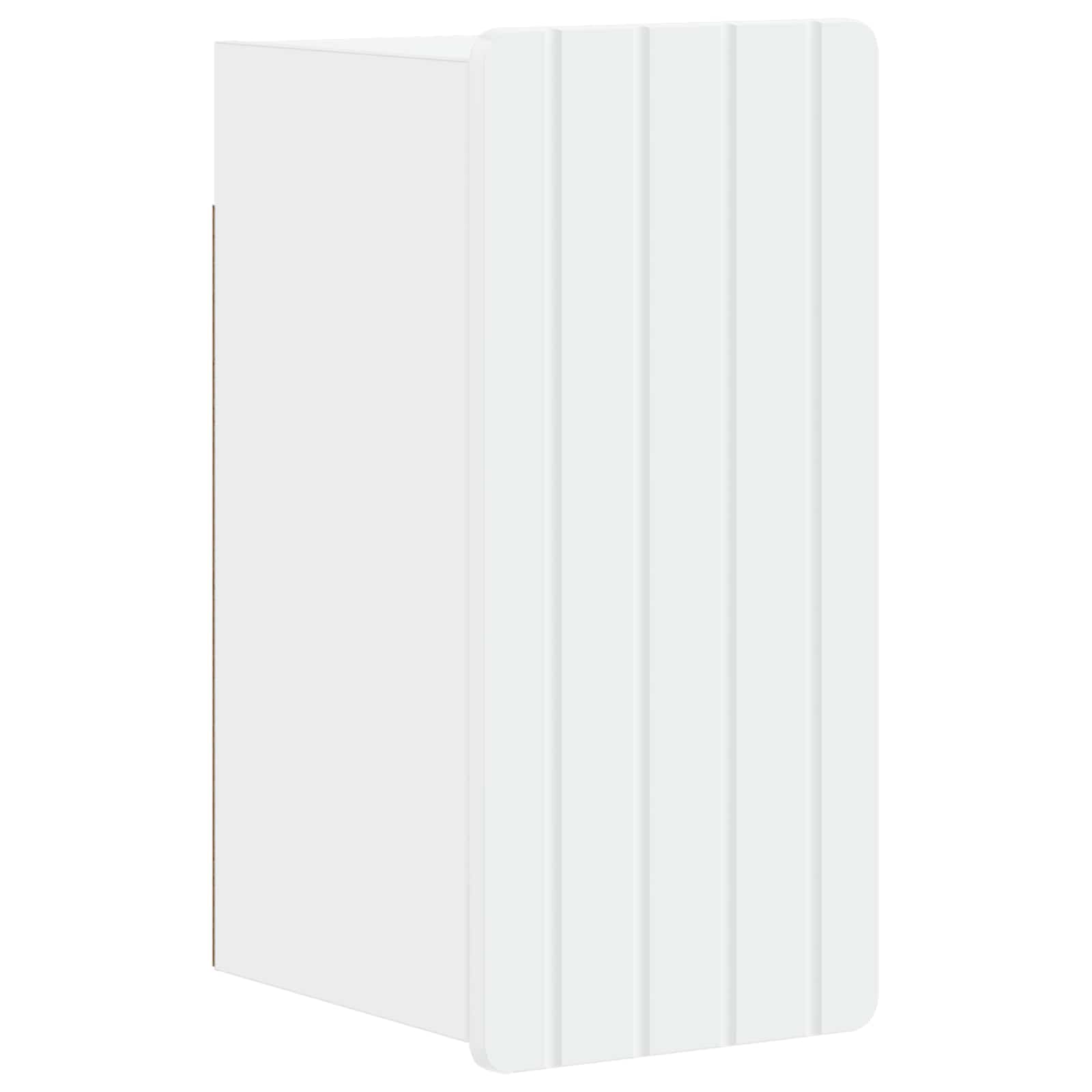 vidaXL Badkamer wandkast ZWOLLE Wit 30 x 31 x 63 cm Bewerkt hout