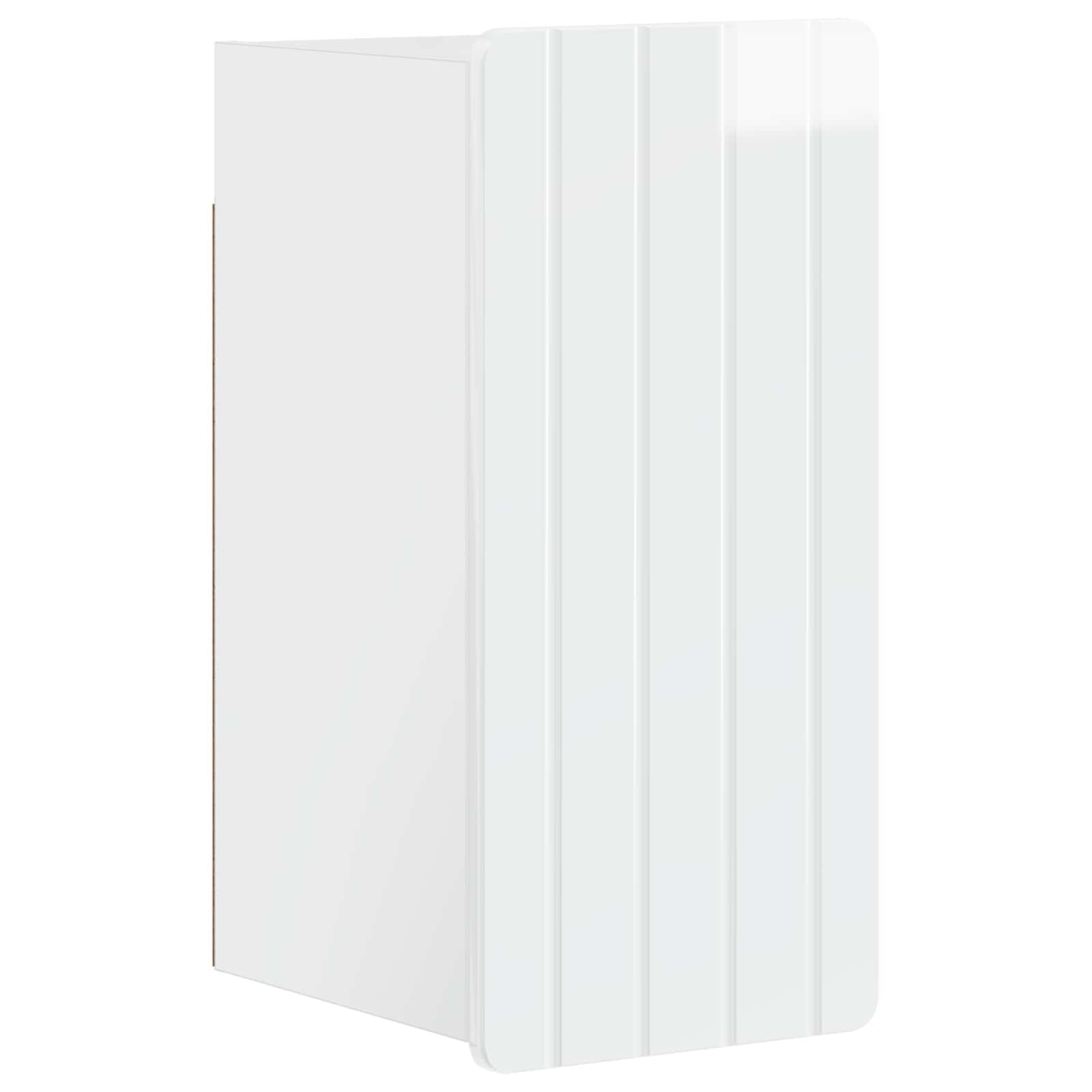 vidaXL Badkamer wandkast ZWOLLE Wit 30 x 31 x 63 cm Bewerkt hout