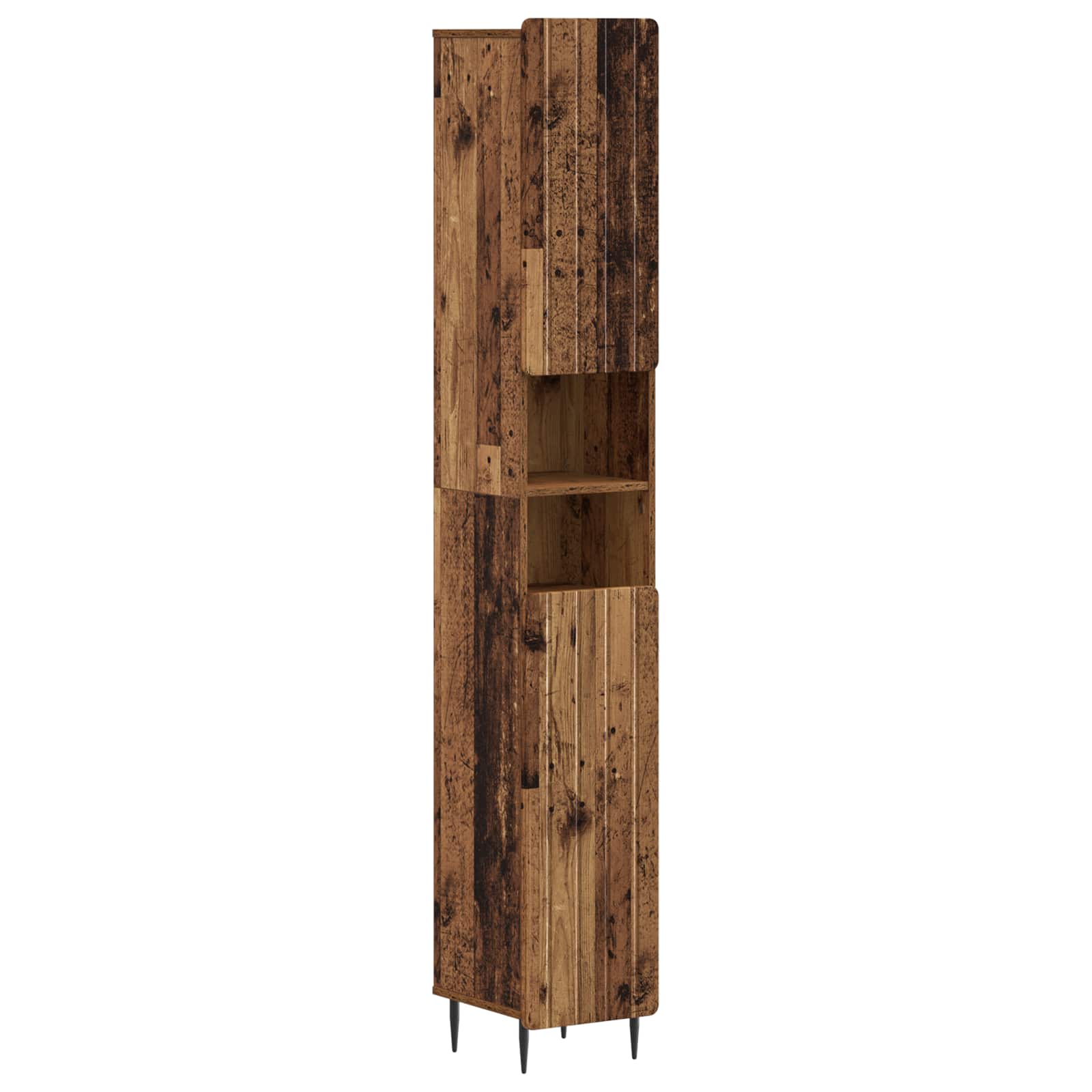 vidaXL Badkamerkast met Open Plank ZWOLLE Wit 30 x 31 x 189,5 cm