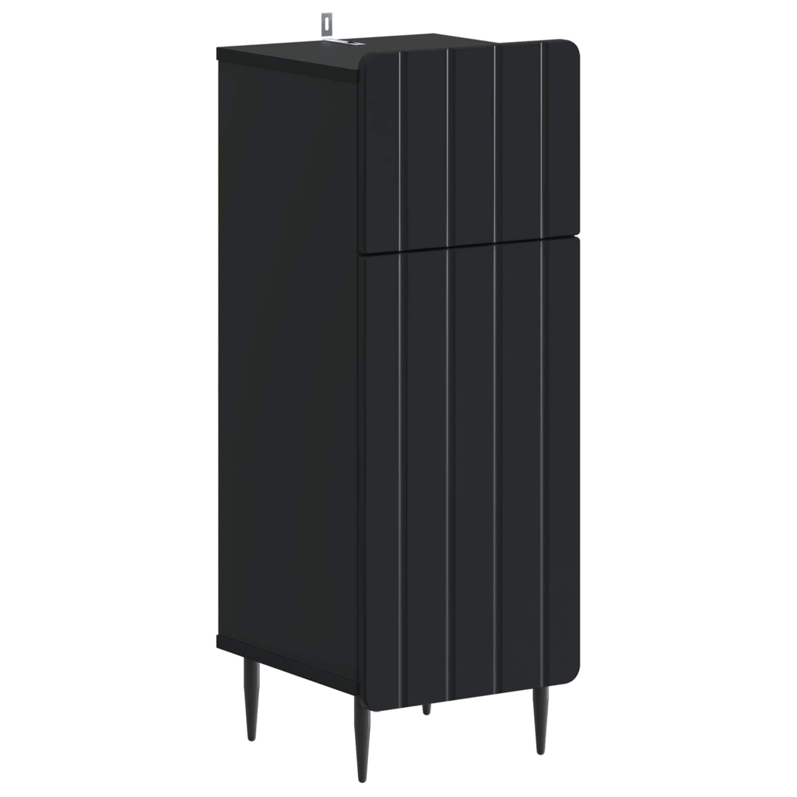 vidaXL Badkamer Opbergkast ZWOLLE Wit 30 x 31 x 79,5 cm Bewerkt hout