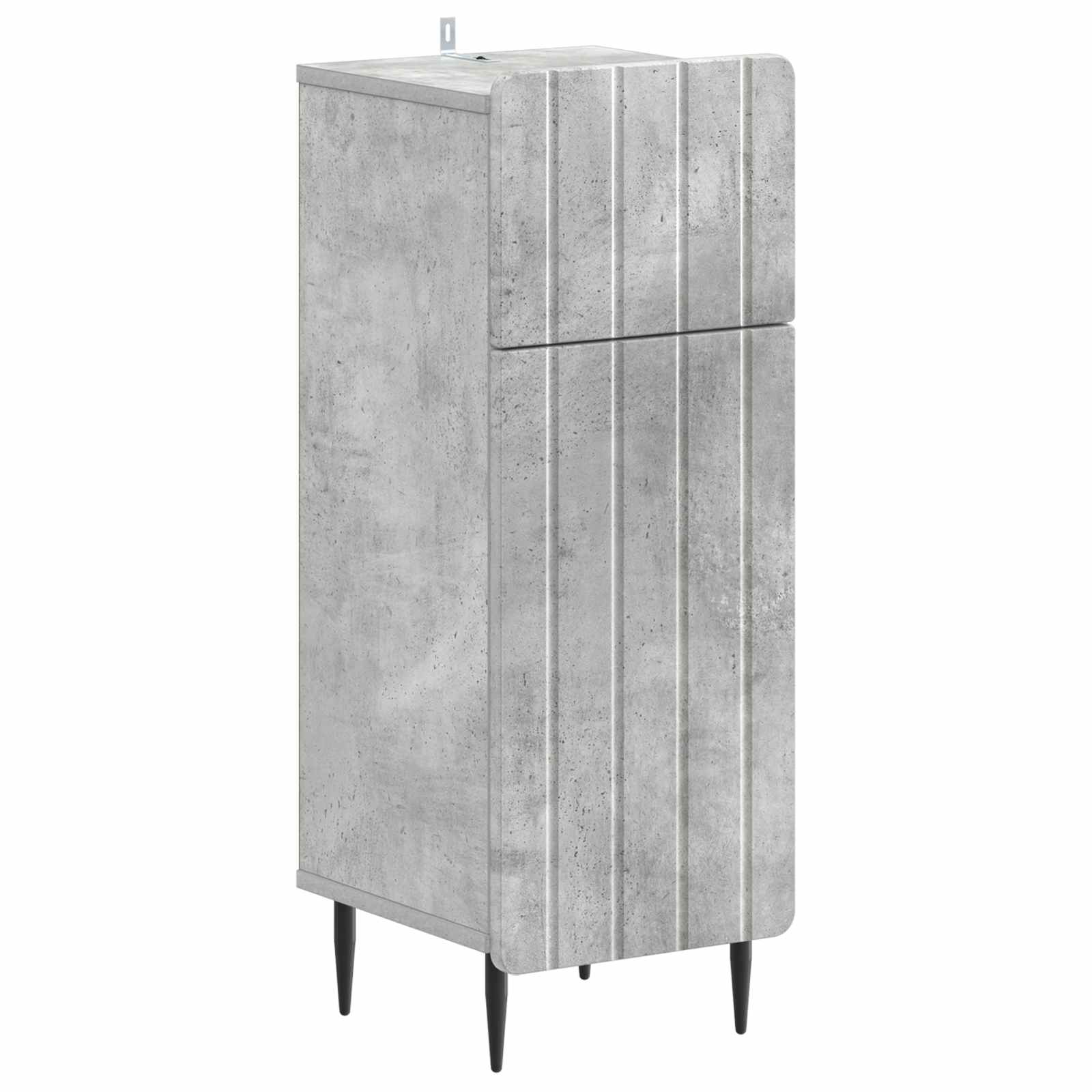 vidaXL Badkamer Opbergkast ZWOLLE Wit 30 x 31 x 79,5 cm Bewerkt hout