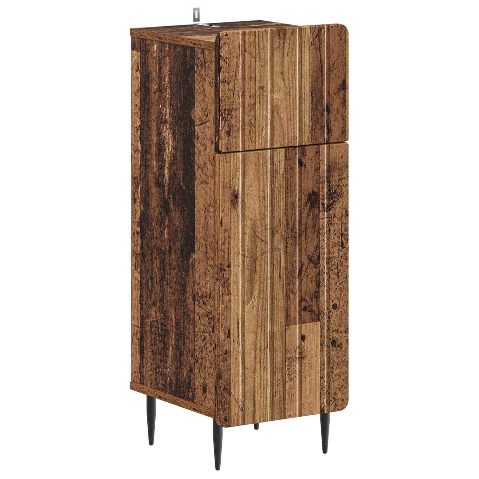 vidaXL Badkamer Opbergkast ZWOLLE Wit 30 x 31 x 79,5 cm Bewerkt hout