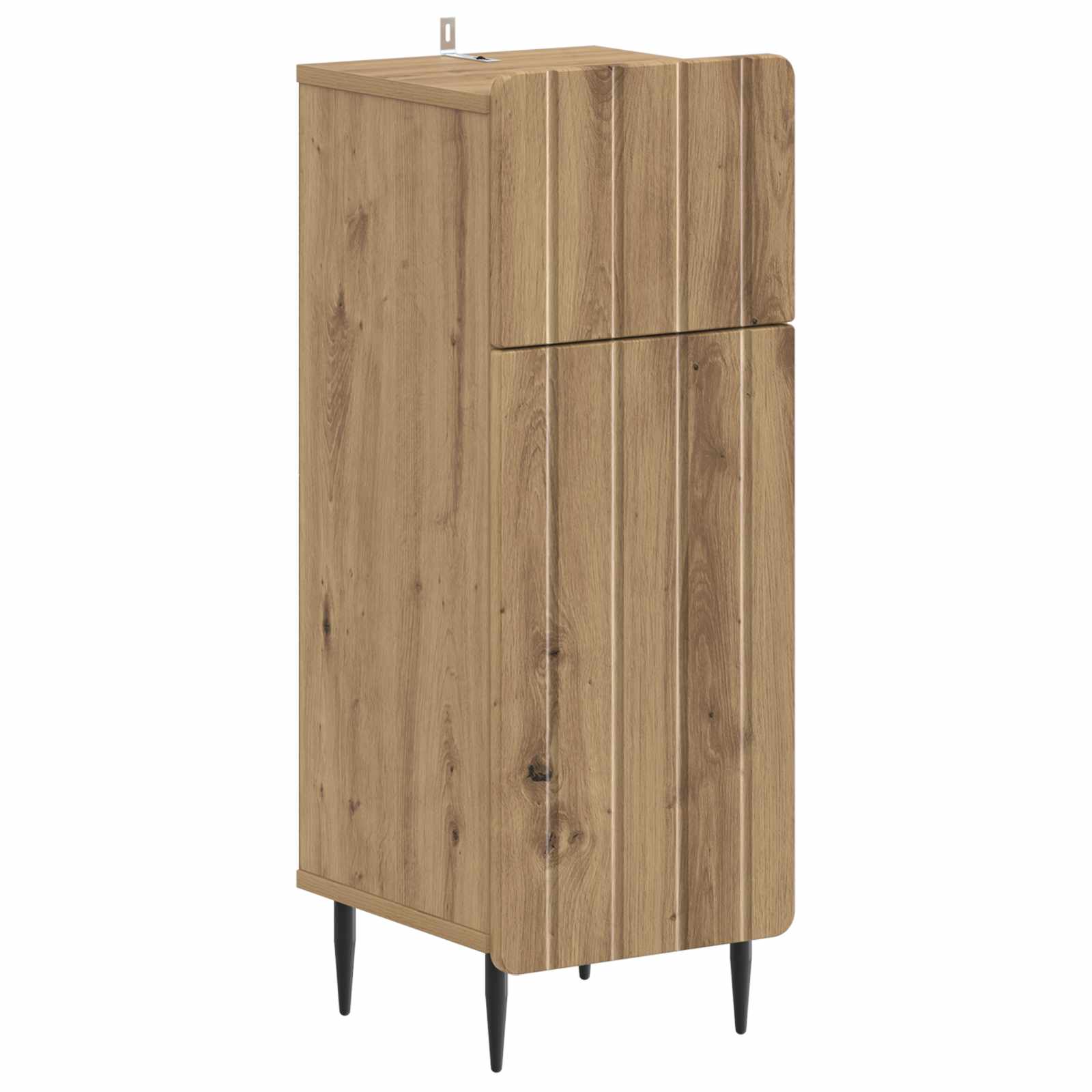 vidaXL Badkamer Opbergkast ZWOLLE Wit 30 x 31 x 79,5 cm Bewerkt hout