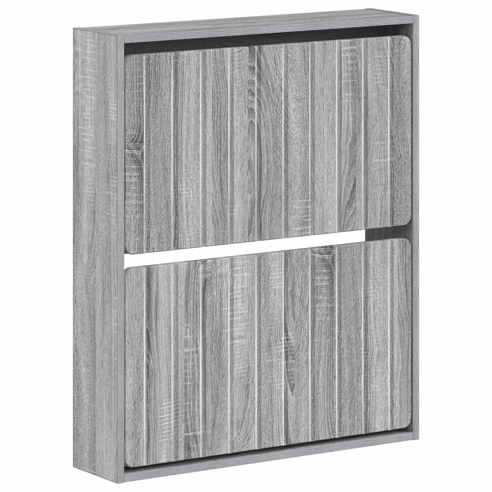 vidaXL Wandgemonteerde Schoenkast ZWOLLE 71 x 17 x 86 cm Bewerkt hout
