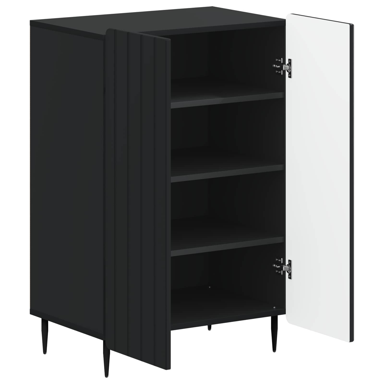 vidaXL Schoenenkast ZWOLLE 59,5 x 39,5 x 91,5 cm Bewerkt hout Wit