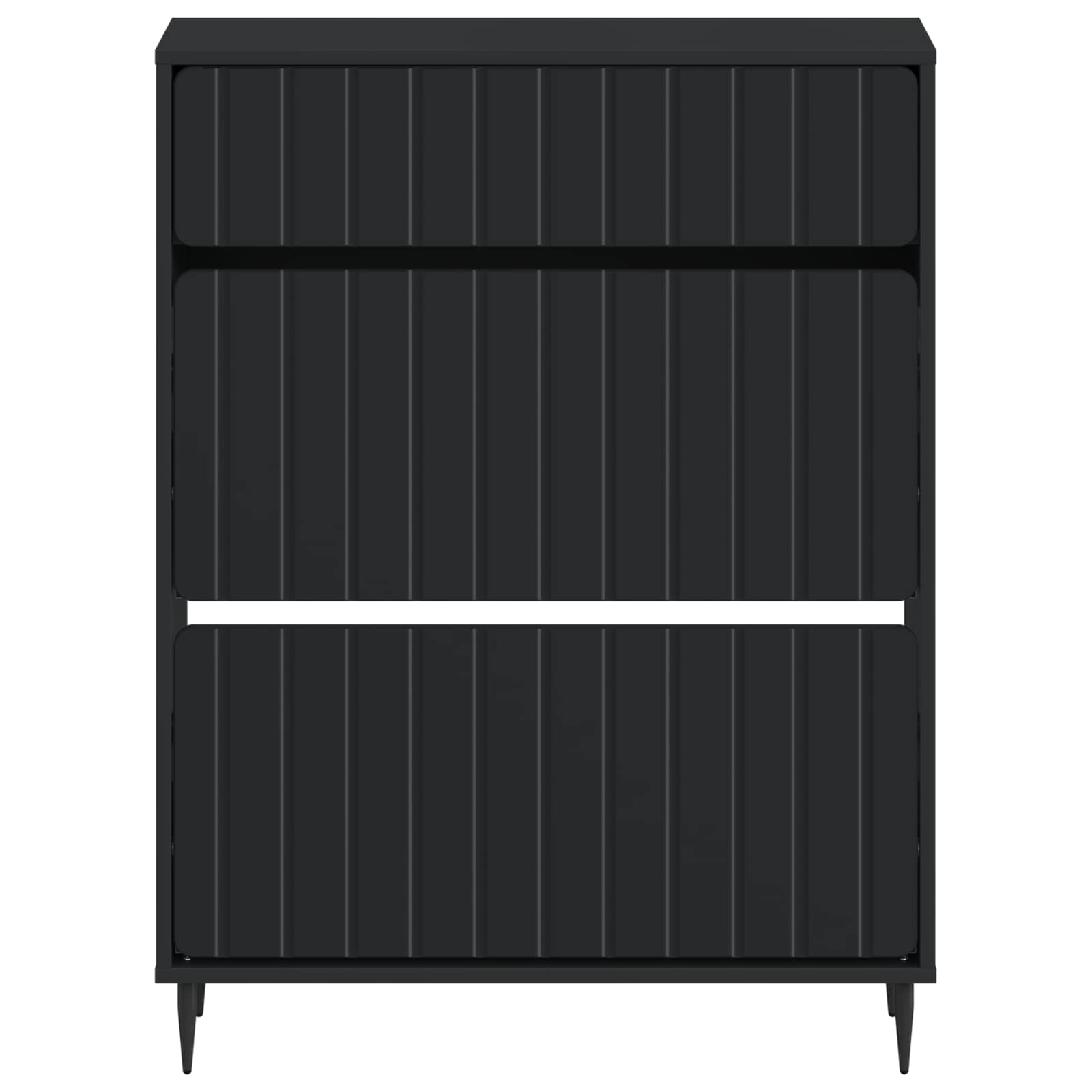 vidaXL Schoenenkast ZWOLLE 78 x 24 x 103 cm Bewerkt hout Wit