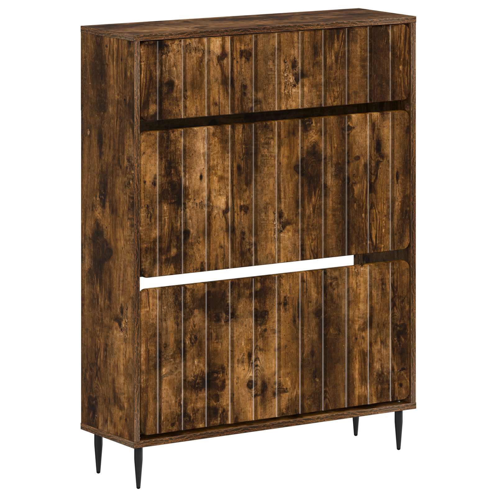 vidaXL Schoenenkast ZWOLLE 78 x 24 x 103 cm Bewerkt hout Wit