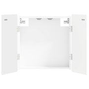 vidaXL Dartbord Kabinet ZWOLLE Wit 52,5 x 10,5 x 57,5 cm Bewerkt hout