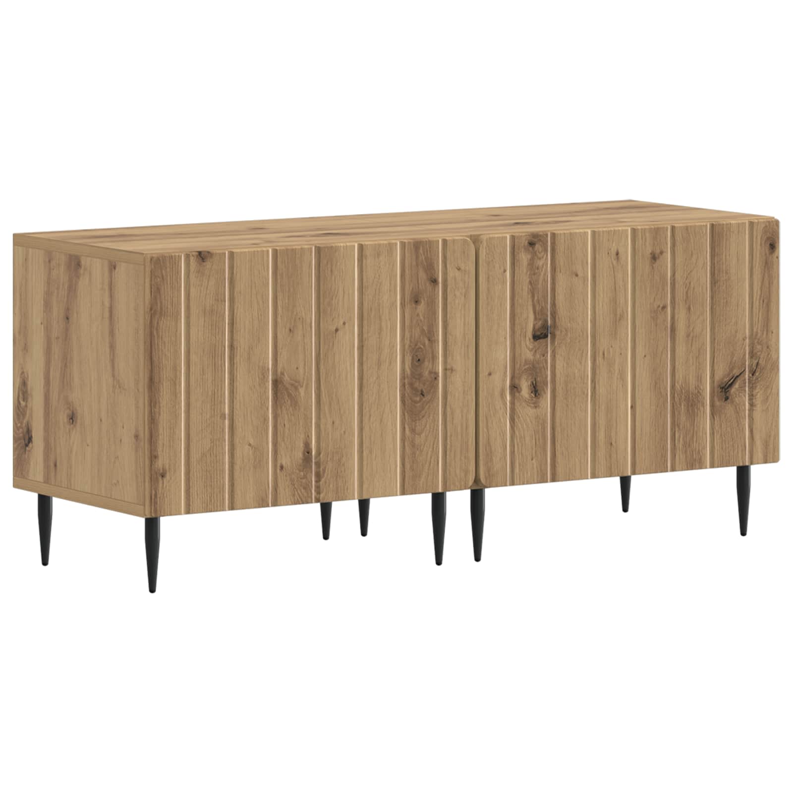 vidaXL Tv-meubel Wit Bewerkt hout
