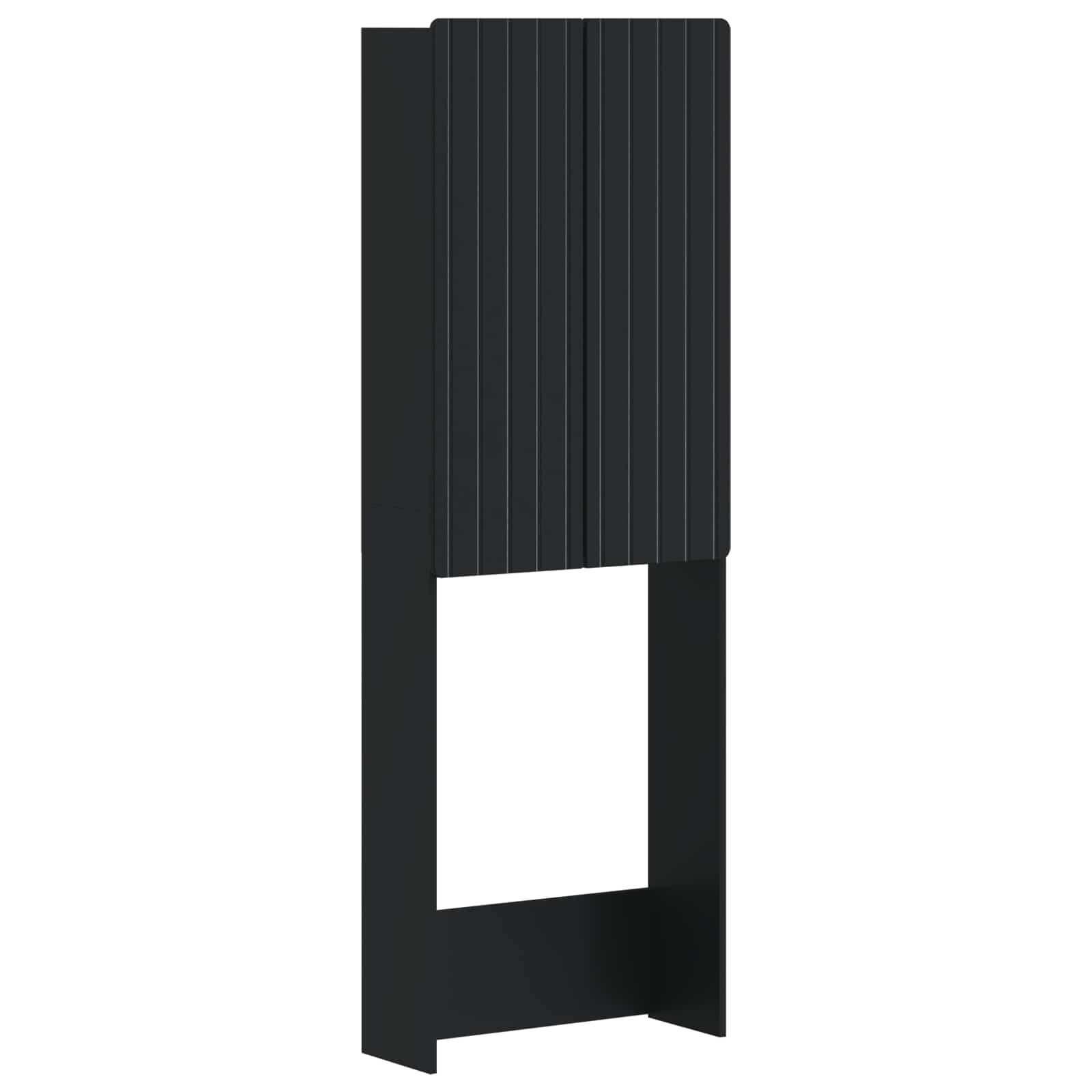 vidaXL Toiletkast ZWOLLE Wit 66 x 25,5 x 190 cm Bewerkt hout