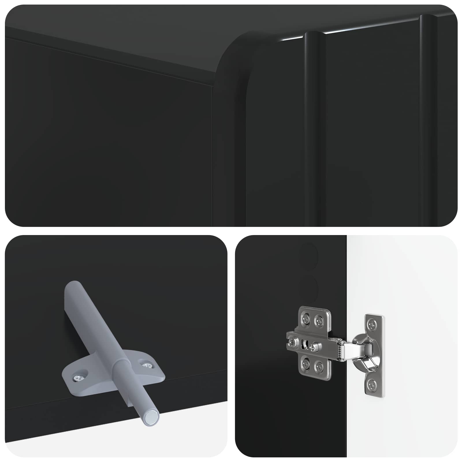vidaXL Toiletkast ZWOLLE Wit 66 x 25,5 x 190 cm Bewerkt hout
