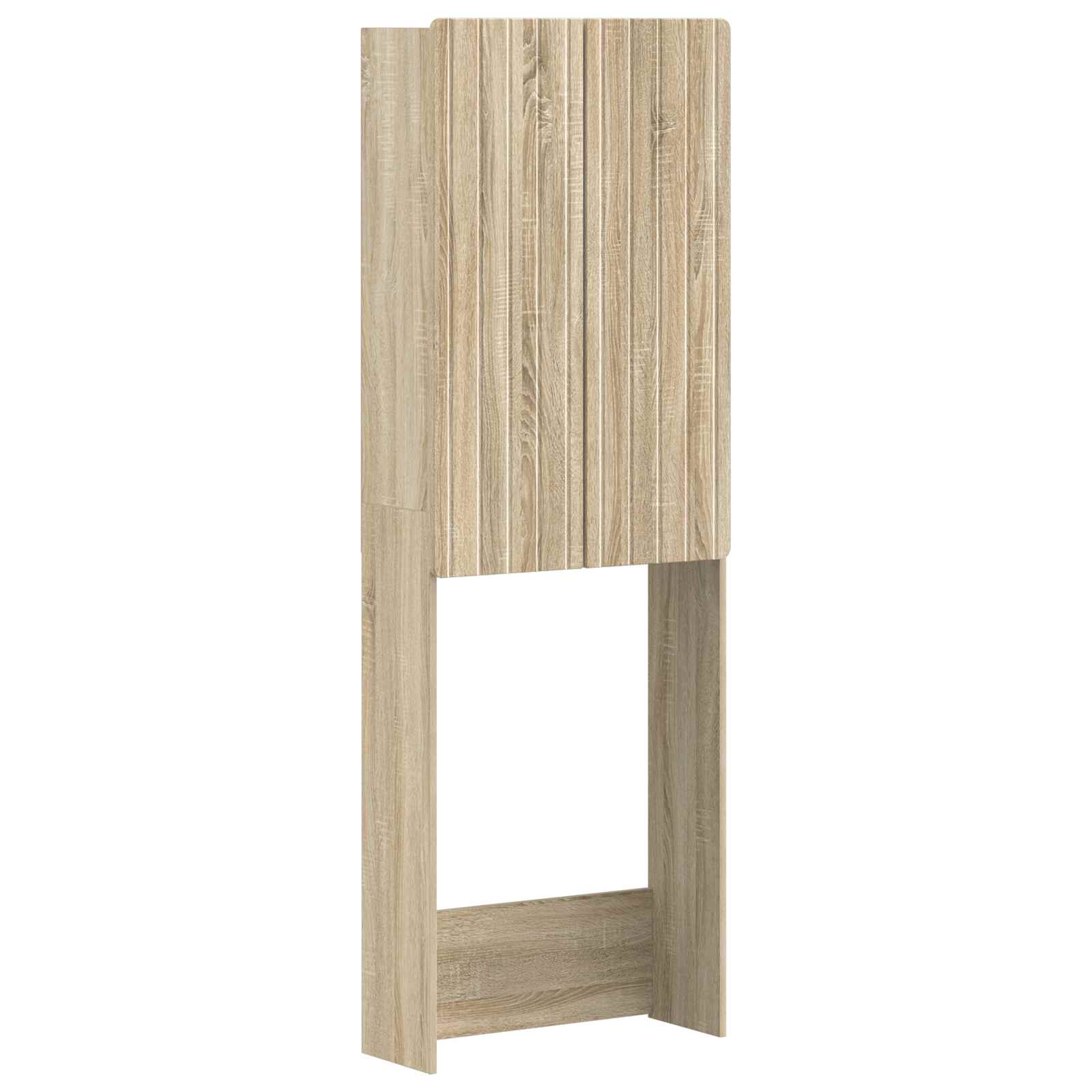 vidaXL Toiletkast ZWOLLE Wit 66 x 25,5 x 190 cm Bewerkt hout