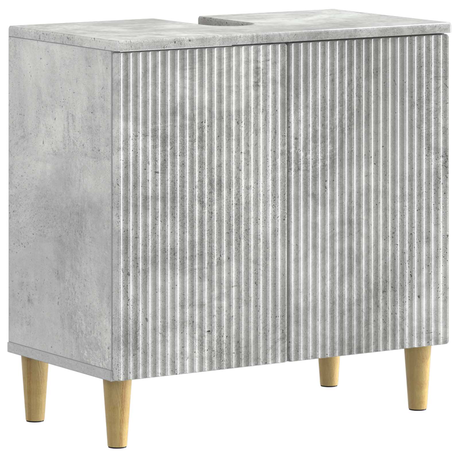 vidaXL Badkamer wastafelkast ARNHEM Wit 59,5 x 31,5 x 59 cm
