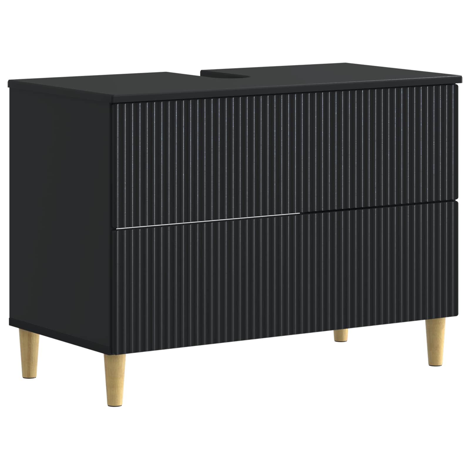 vidaXL Badkamer wastafelkast ARNHEM Wit 82 x 41 x 59 cm Bewerkt hout