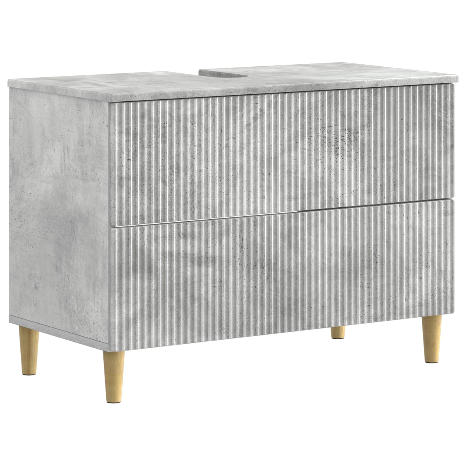 vidaXL Badkamer wastafelkast ARNHEM Wit 82 x 41 x 59 cm Bewerkt hout