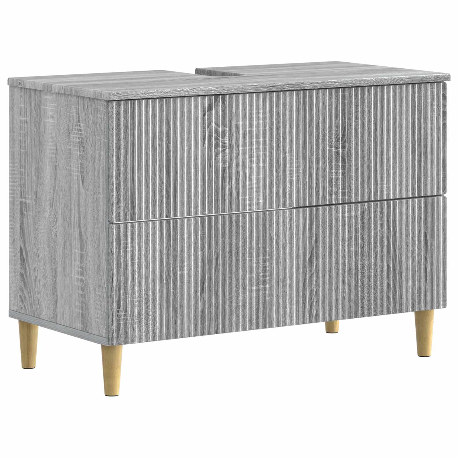 vidaXL Badkamer wastafelkast ARNHEM Wit 82 x 41 x 59 cm Bewerkt hout