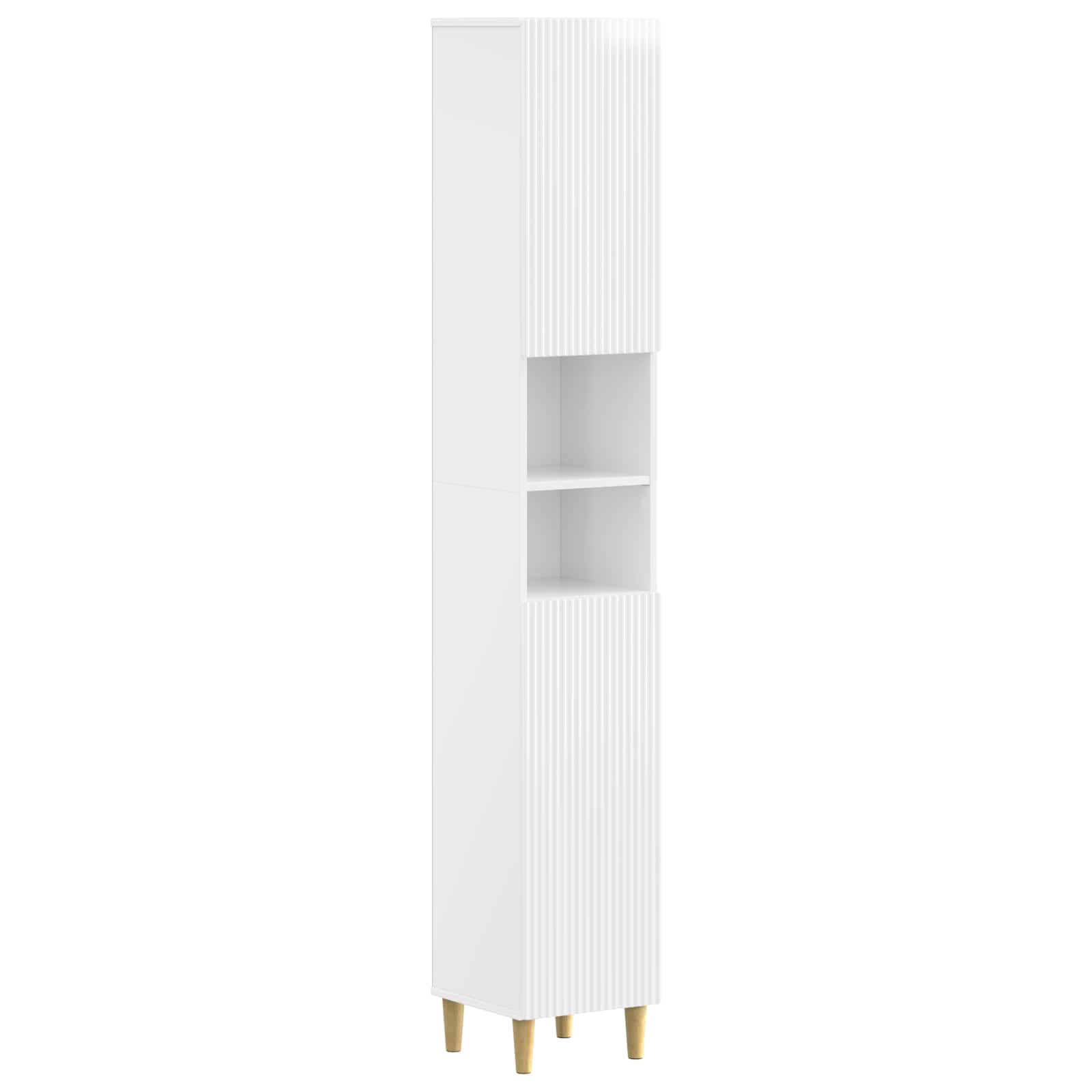 vidaXL Badkamerkast met Open Plank ARNHEM Wit 30 x 31 x 190 cm