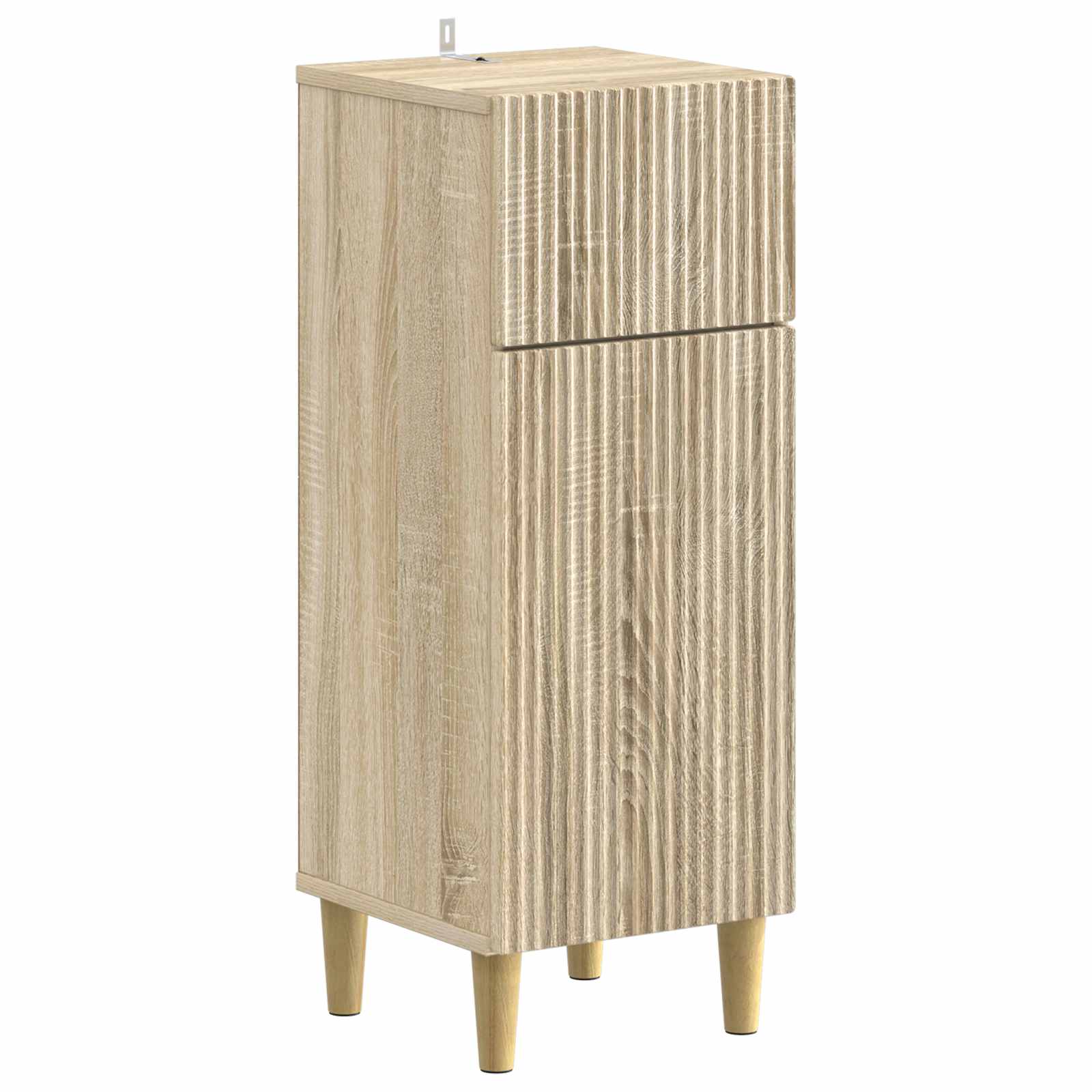 vidaXL Badkamer Opbergkast ARNHEM Wit 30 x 31 x 80 cm Bewerkt hout