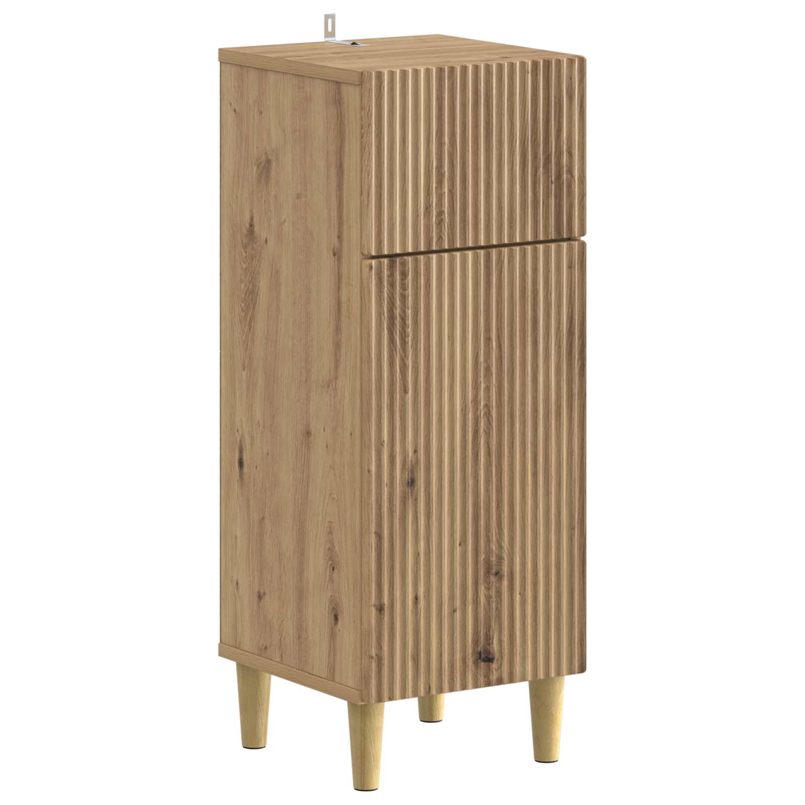 vidaXL Badkamer Opbergkast ARNHEM Wit 30 x 31 x 80 cm Bewerkt hout