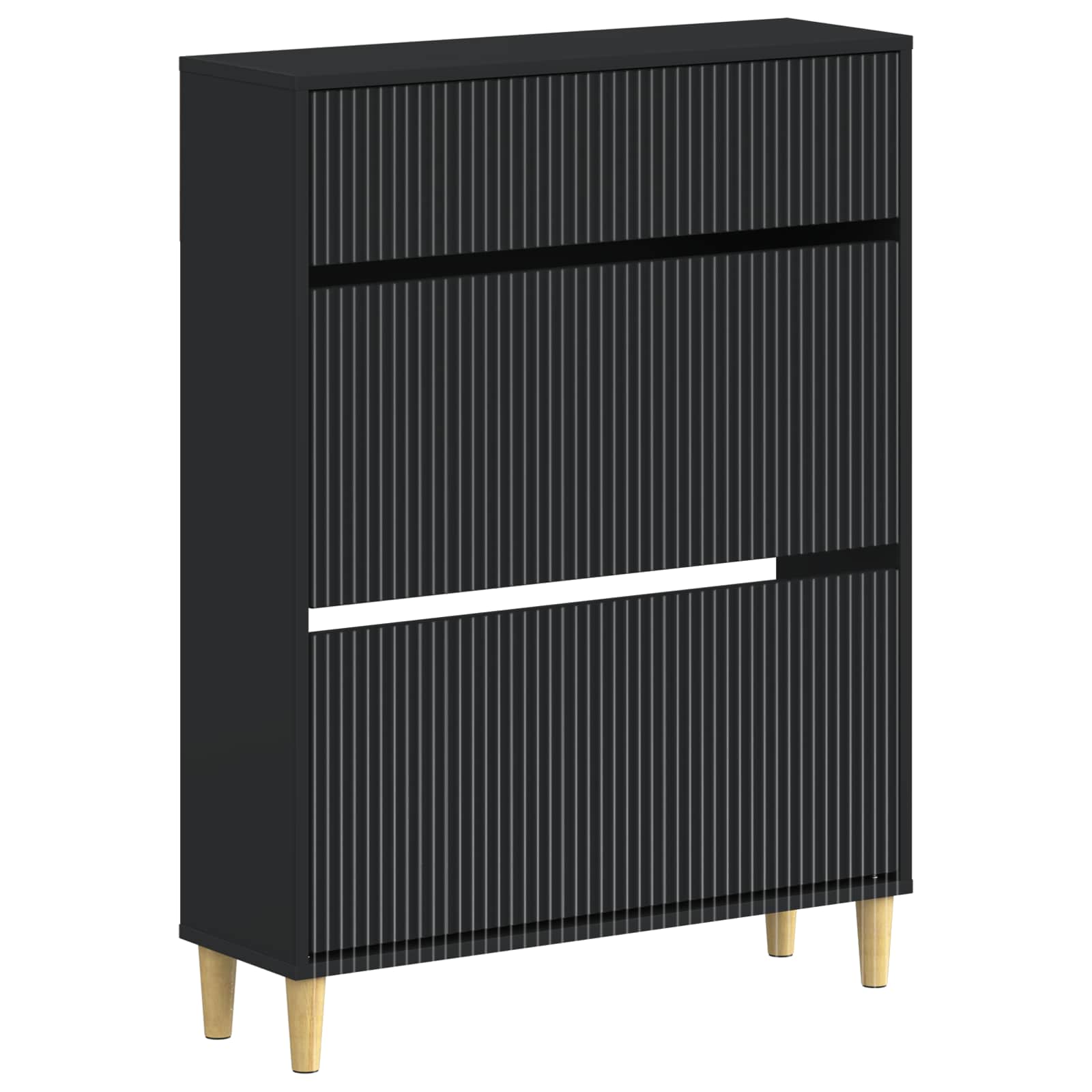 vidaXL Schoenenkast ARNHEM 78 x 24 x 103 cm Bewerkt hout Wit