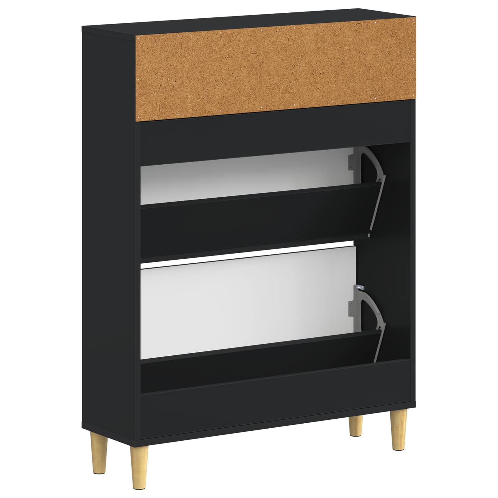 vidaXL Schoenenkast ARNHEM 78 x 24 x 103 cm Bewerkt hout Wit