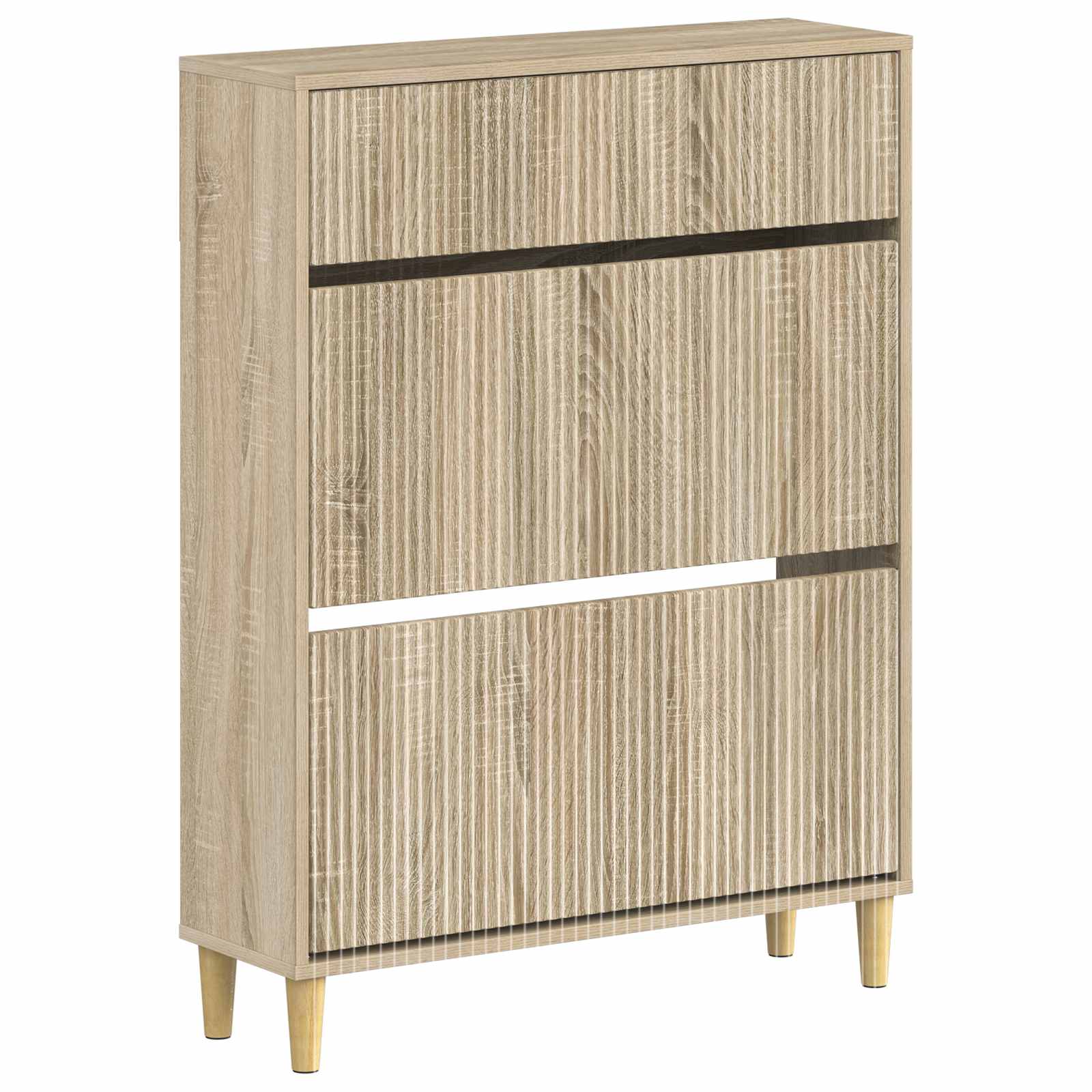 vidaXL Schoenenkast ARNHEM 78 x 24 x 103 cm Bewerkt hout Wit