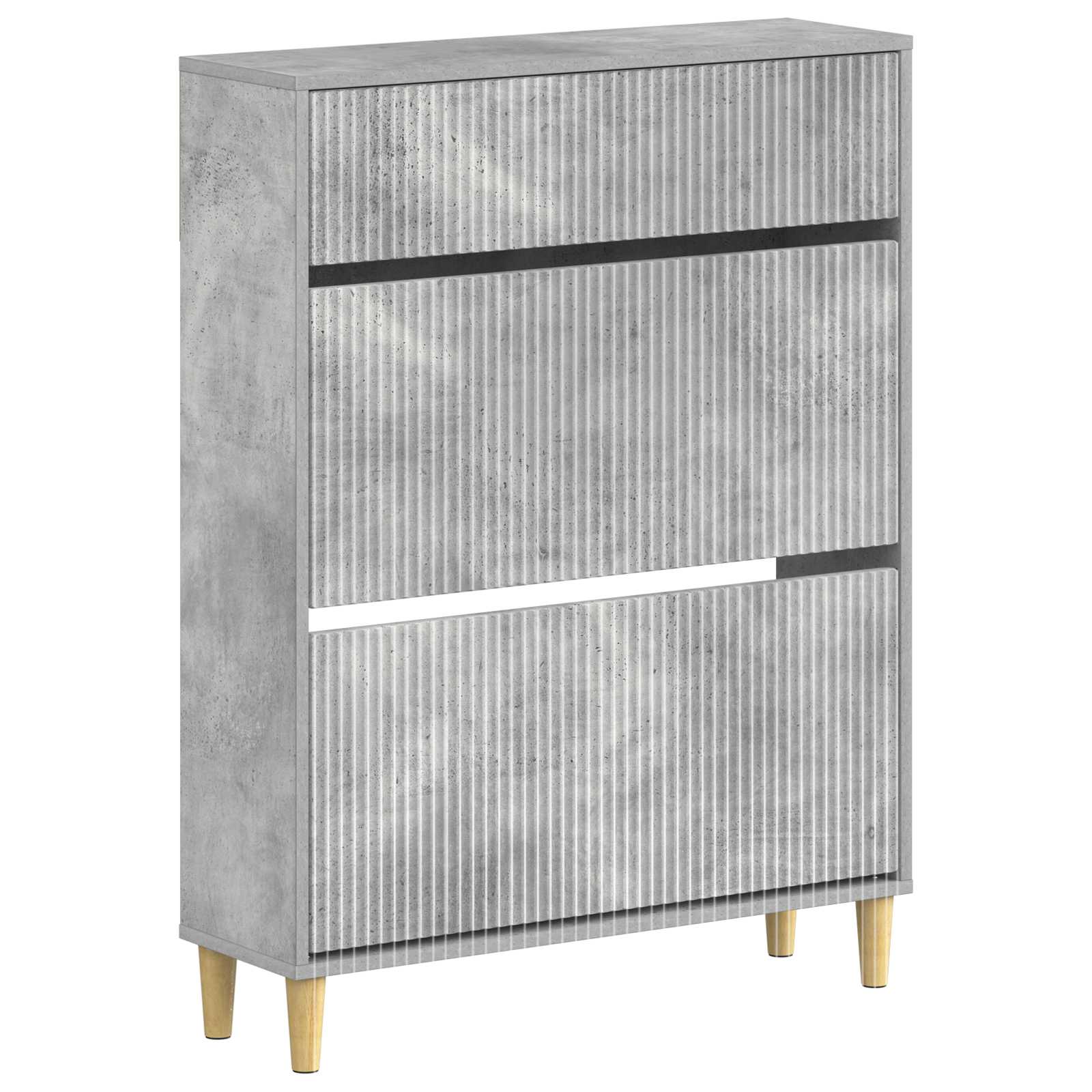 vidaXL Schoenenkast ARNHEM 78 x 24 x 103 cm Bewerkt hout Wit