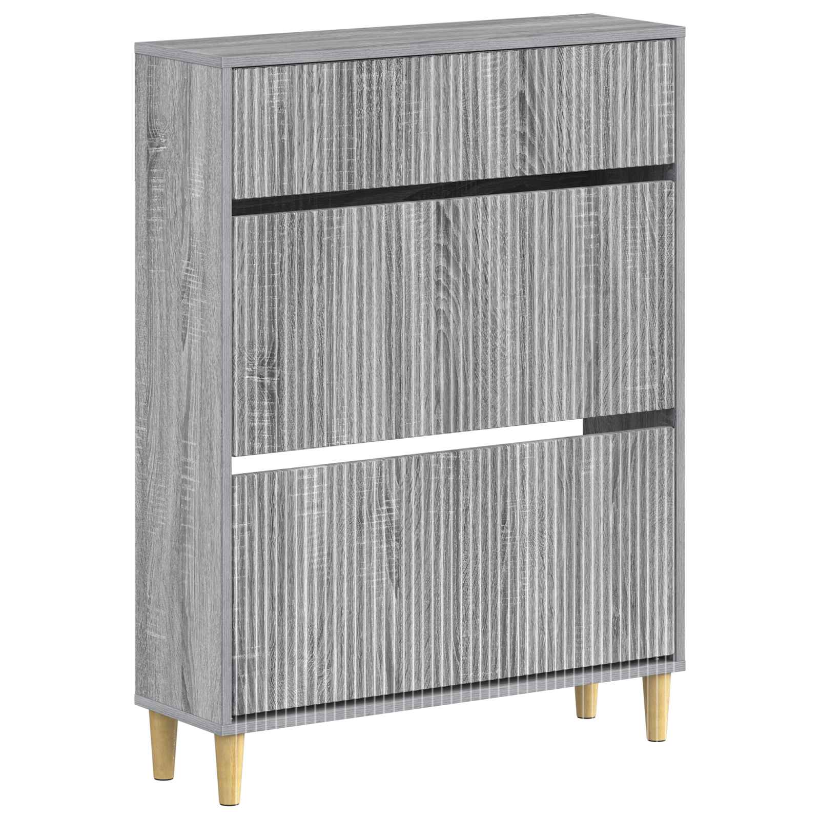 vidaXL Schoenenkast ARNHEM 78 x 24 x 103 cm Bewerkt hout Wit