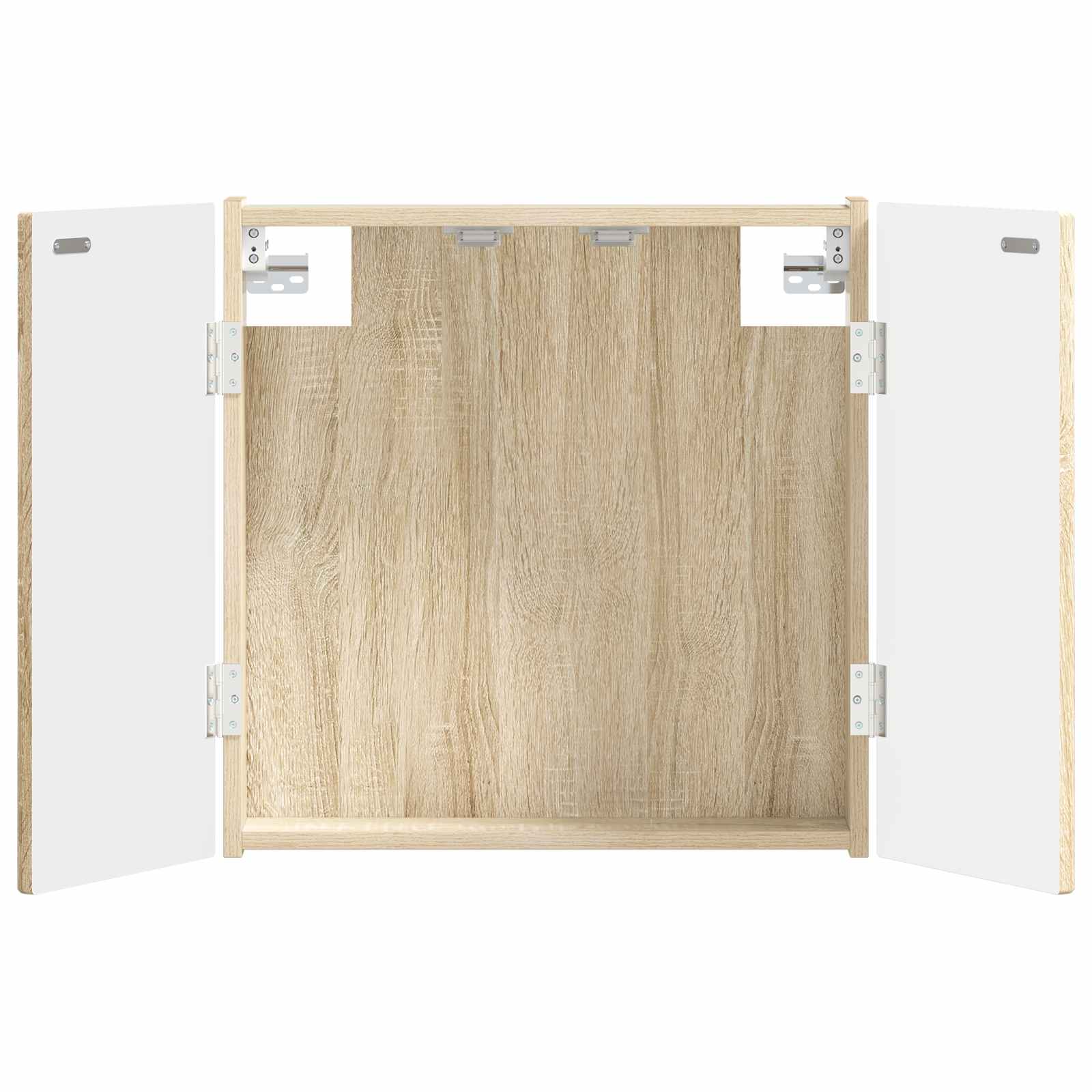 vidaXL Dartbord Kabinet ARNHEM Wit 52,5 x 10,5 x 53,5 cm Bewerkt hout