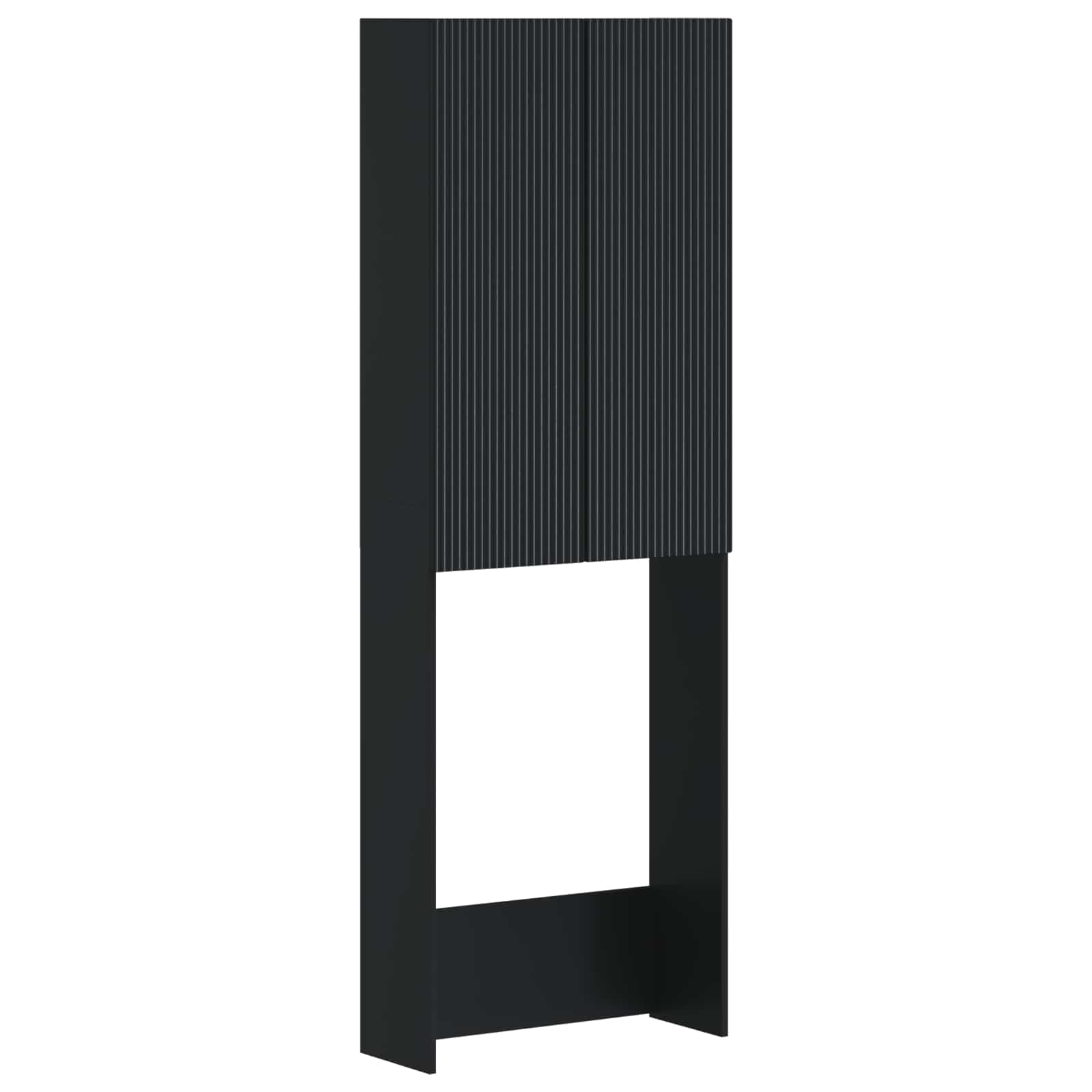 vidaXL Toiletkast ARNHEM Wit 66 x 25,5 x 190 cm Bewerkt hout