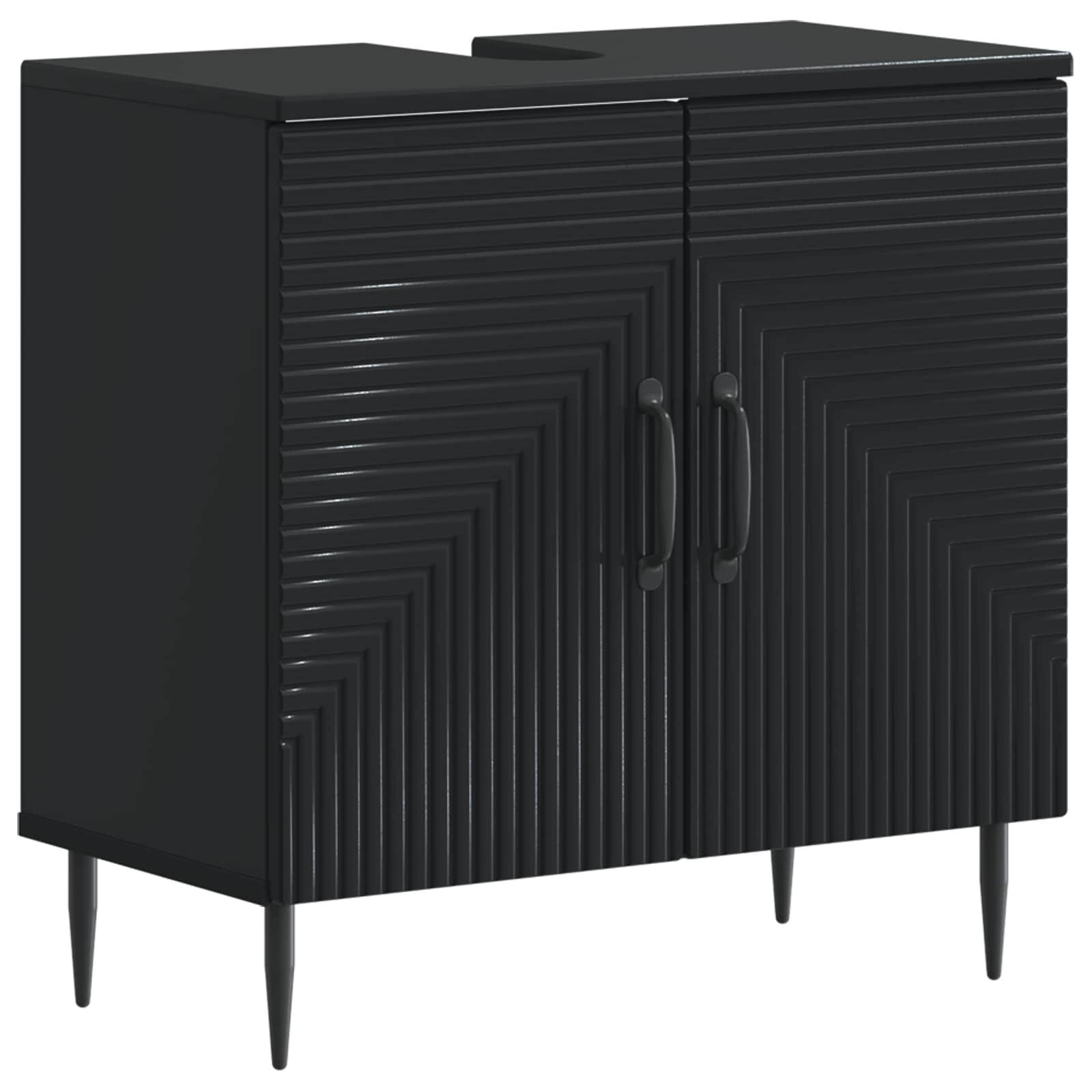 vidaXL Badkamer wastafelkast HAARLEM Wit 59,5 x 31,5 x 59 cm