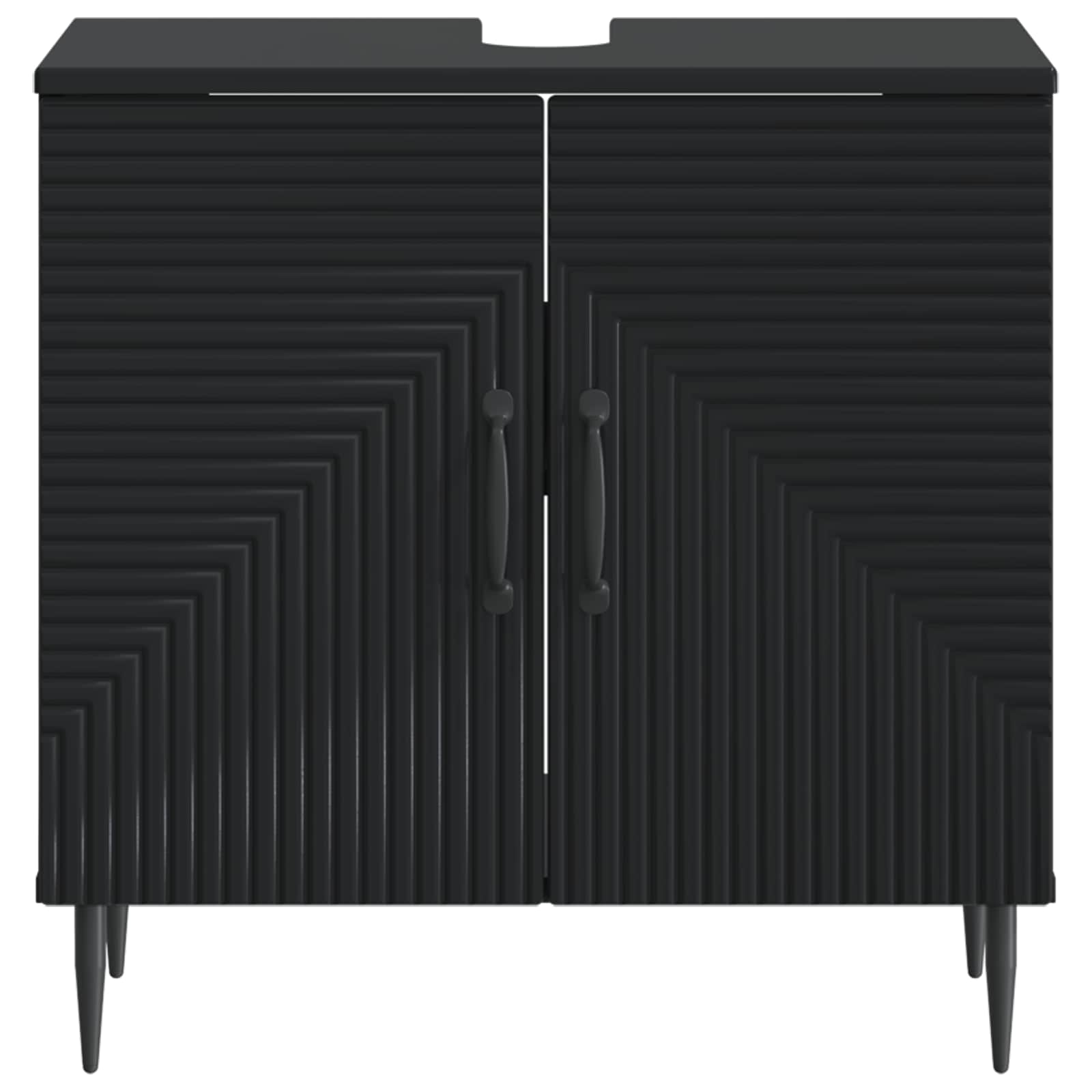 vidaXL Badkamer wastafelkast HAARLEM Wit 59,5 x 31,5 x 59 cm