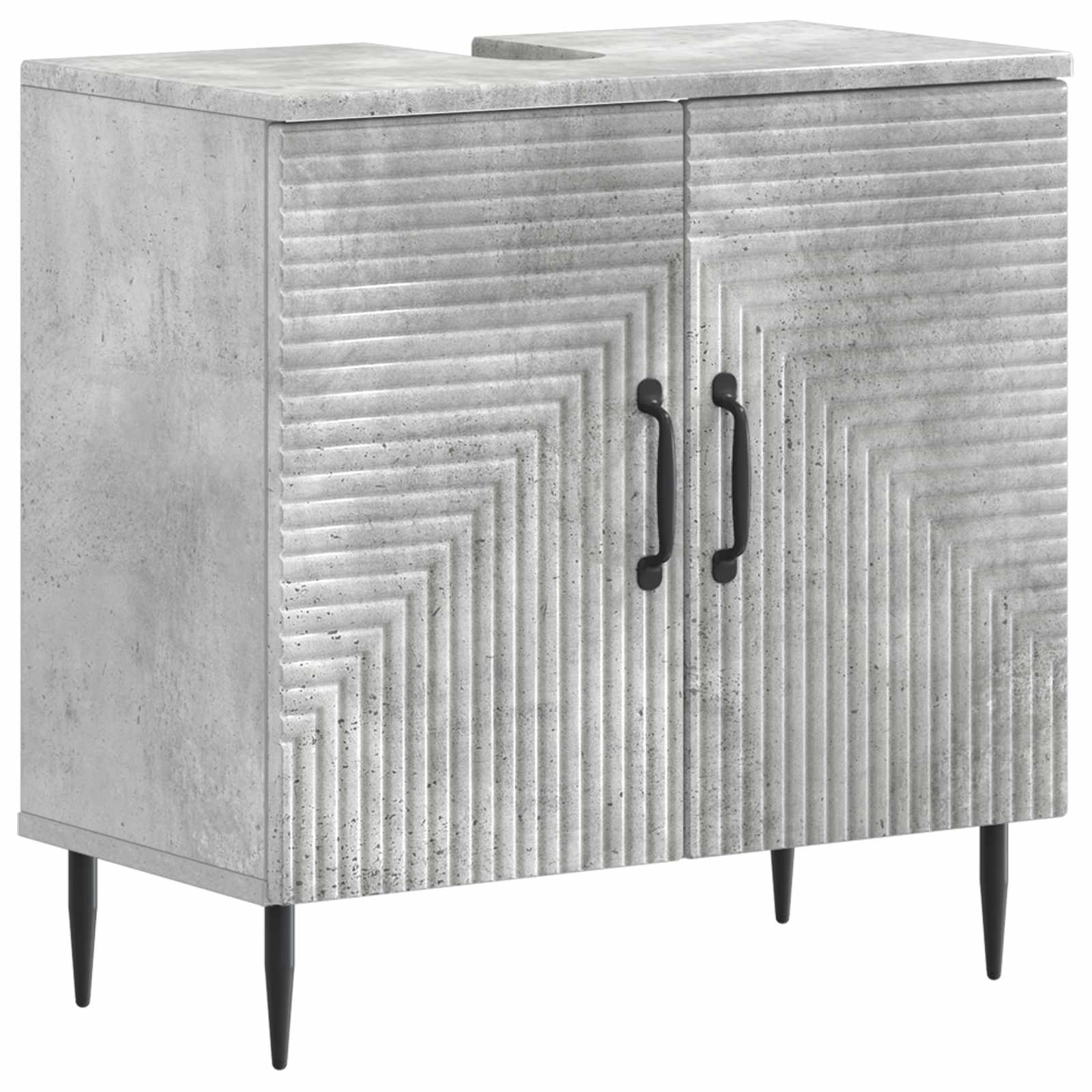 vidaXL Badkamer wastafelkast HAARLEM Wit 59,5 x 31,5 x 59 cm