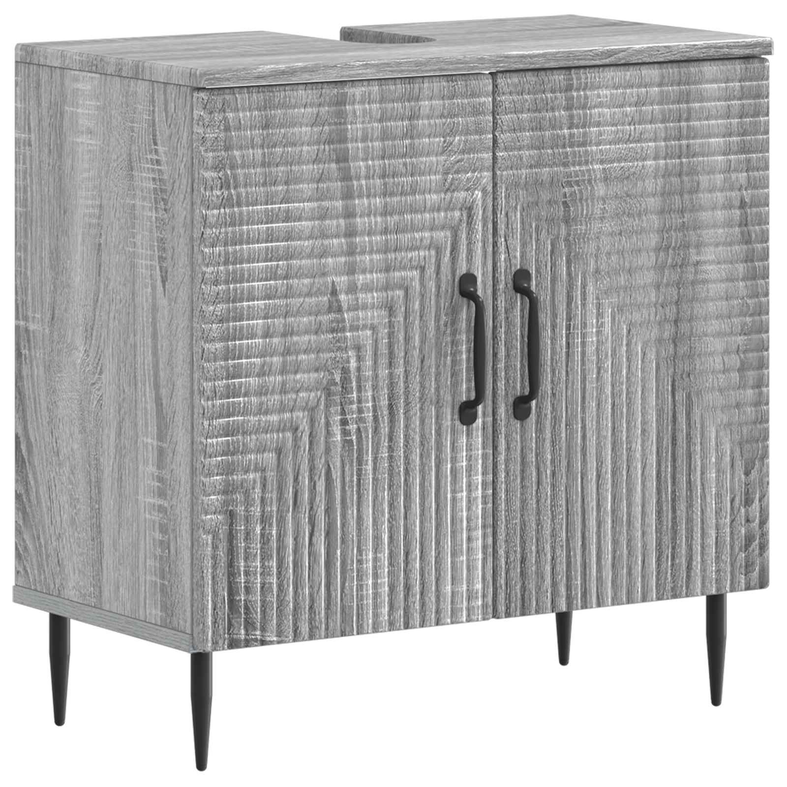 vidaXL Badkamer wastafelkast HAARLEM Wit 59,5 x 31,5 x 59 cm