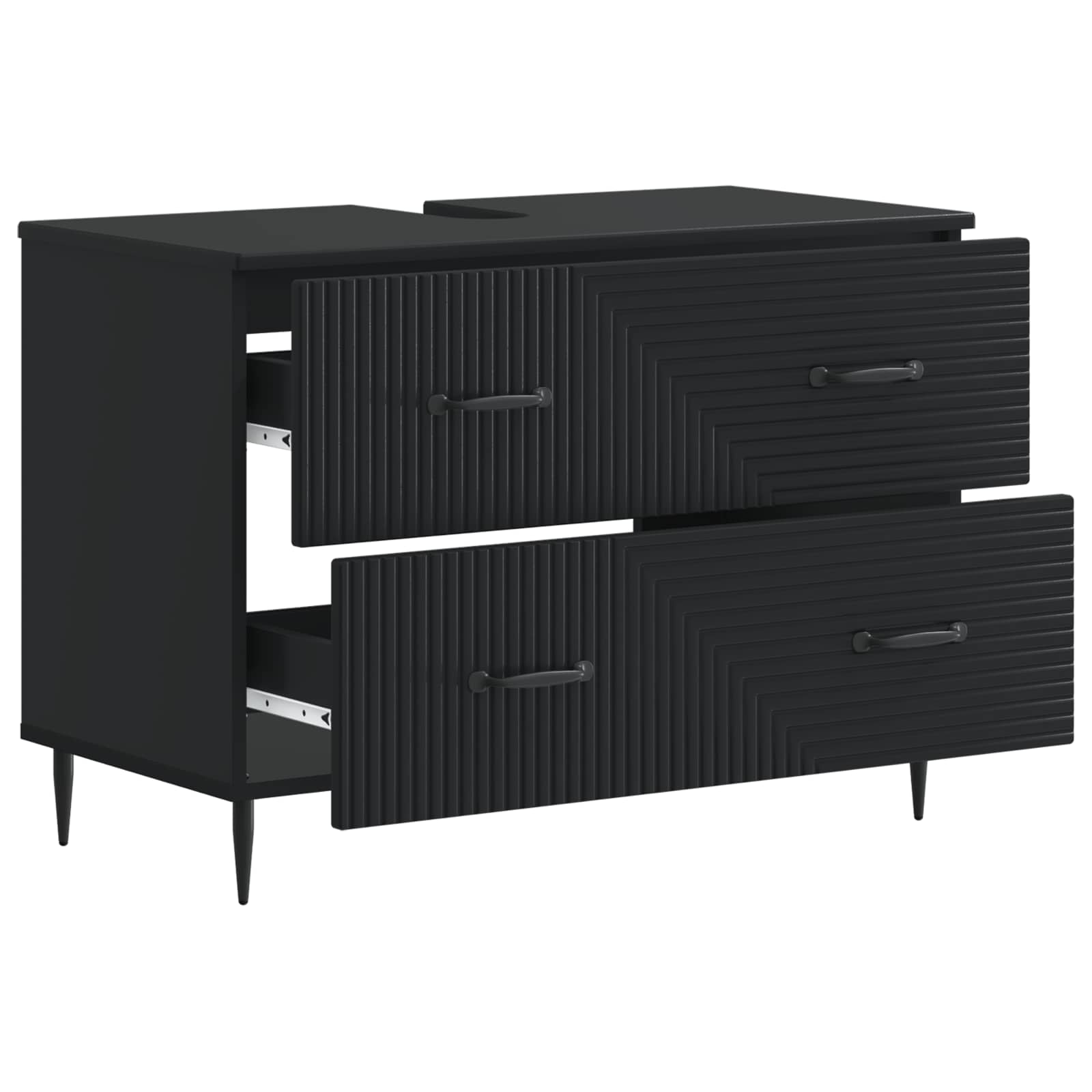vidaXL Badkamer wastafelkast HAARLEM Wit 82 x 41 x 58,5 cm